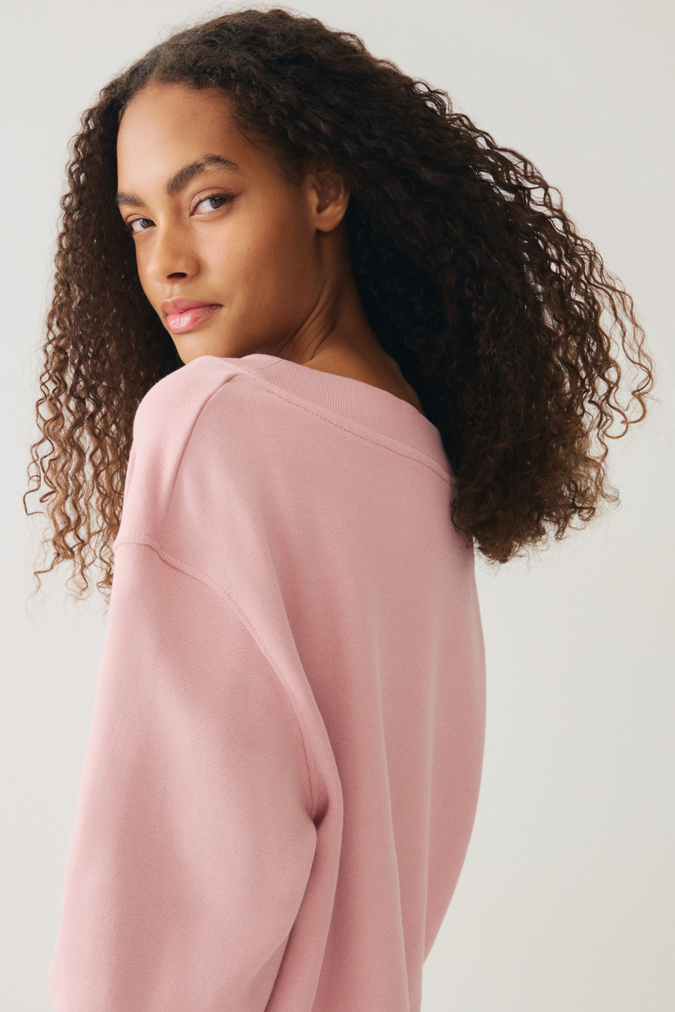 Agrandir l'image: Sweat à encolure en V - Rose ancien - FEMME | H&M FR 4
