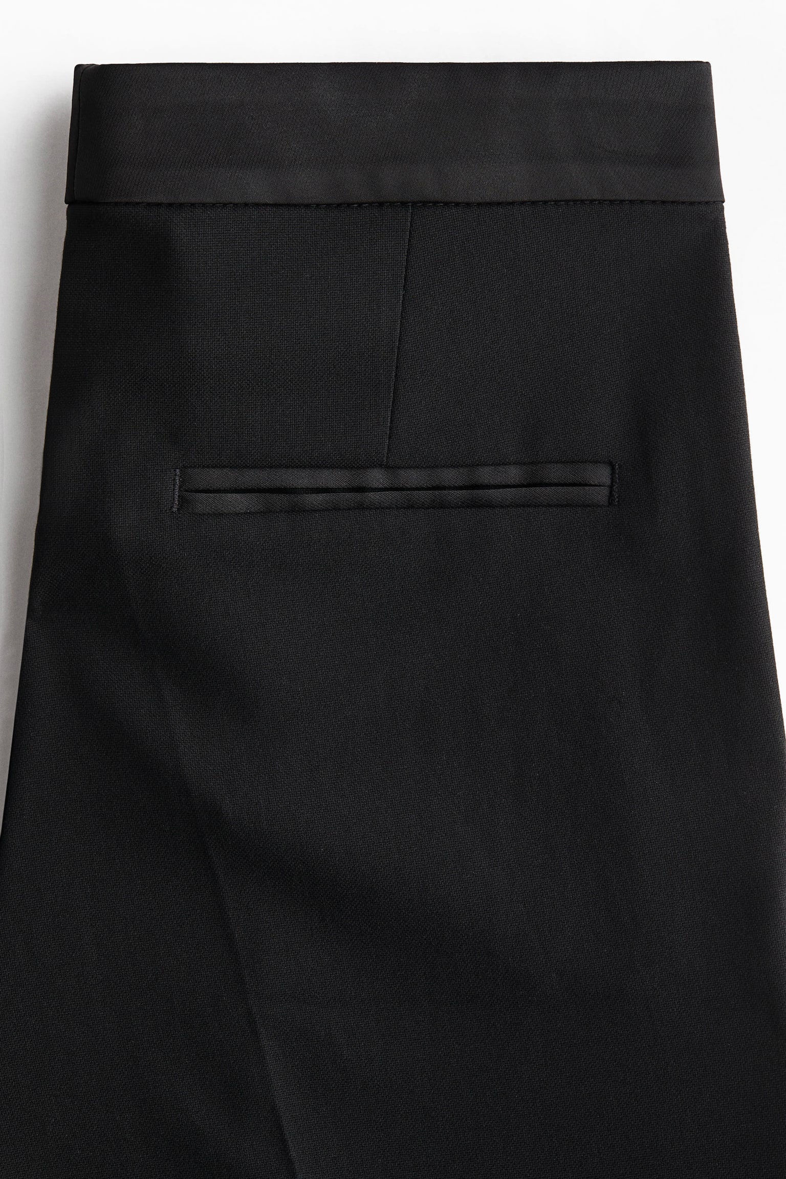 מכנסיים מחויטים מתרחבים - שחור/אדום - 3