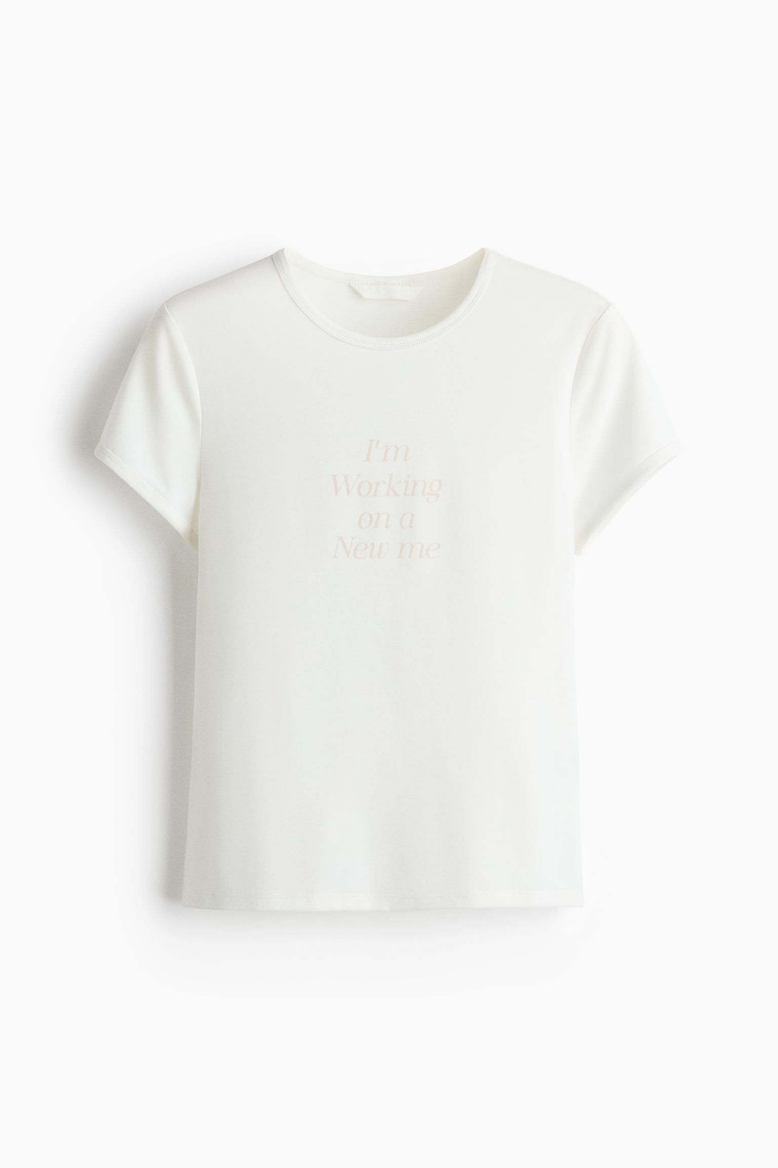 Text-motif T-shirt - White/New Me/Light grey marl/Specialist/Black/Creating - 1