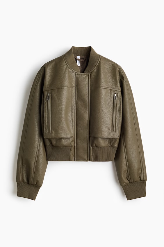 Coated Bomber Jacket