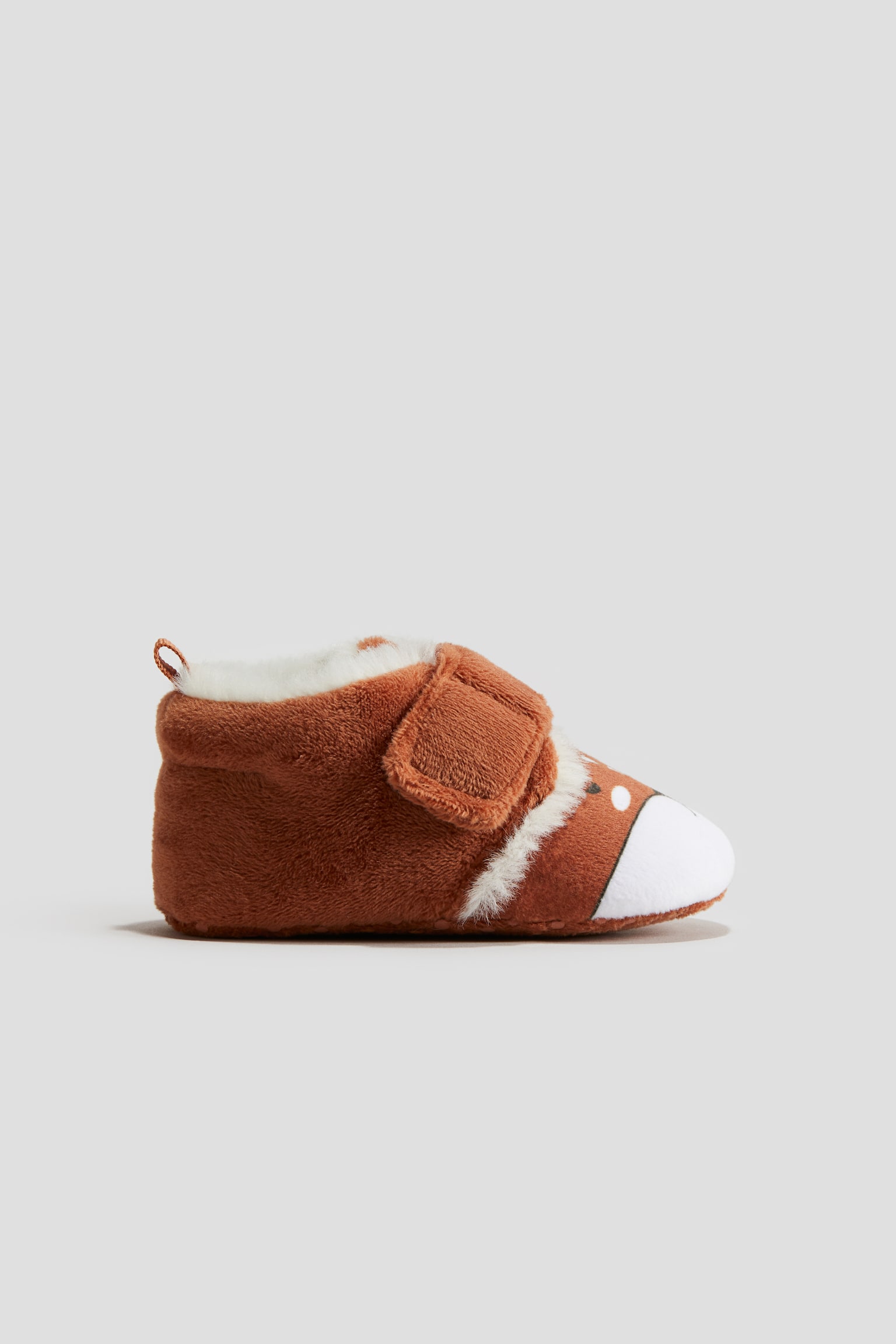 Soft slippers - Rust red/Light grey - 3