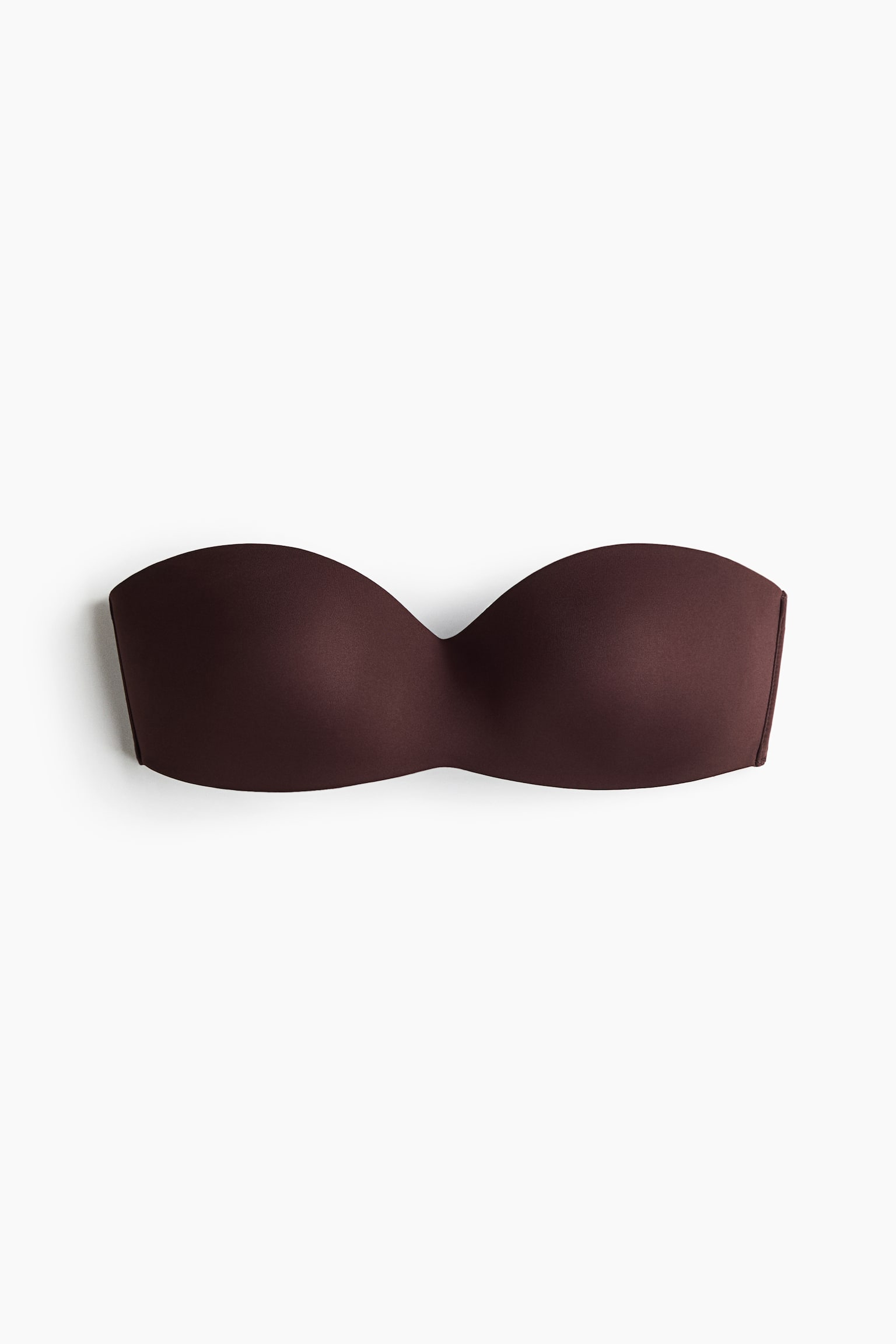 Padded microfibre bandeau bra - 1