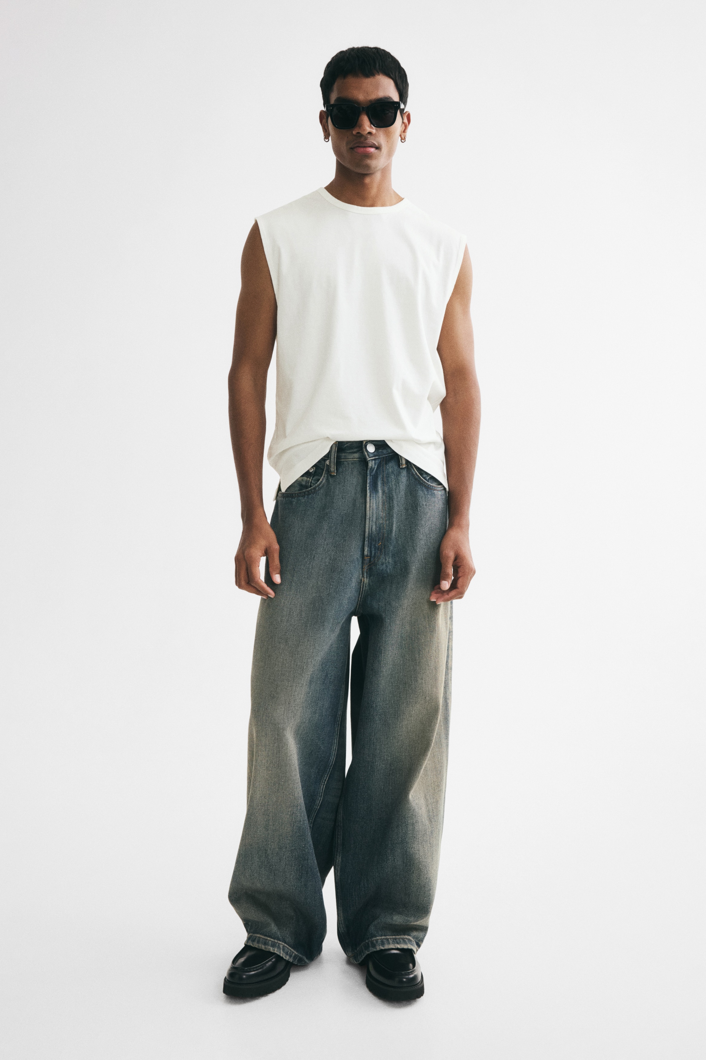 レギュラーフィット コットンタンクトップ - アイボリー - Men | H&M JP