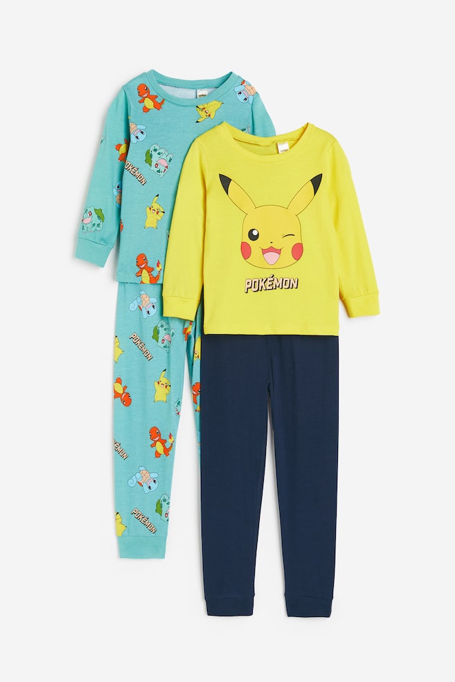 2-pack printed pyjamas - Yellow/Pokémon - 1