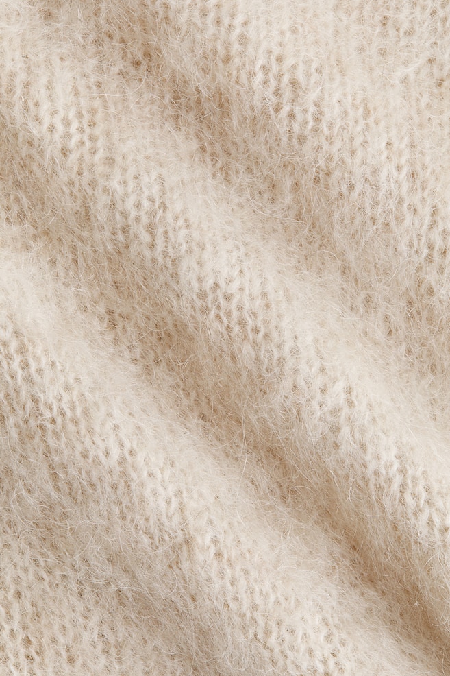 Pullover aus Mohairmix-Hellbeige - 3