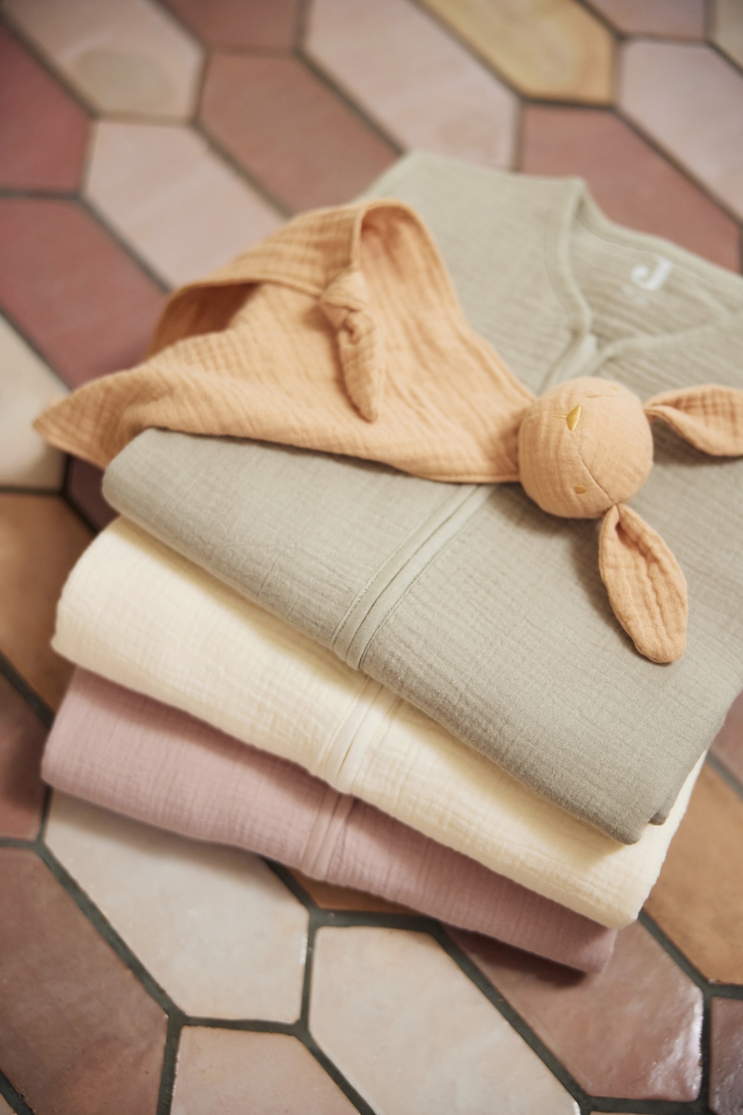 Sleeping Bag Muslin - Oatmeal/Multicolor/Sea Green/Wild Rose/Wild Rose