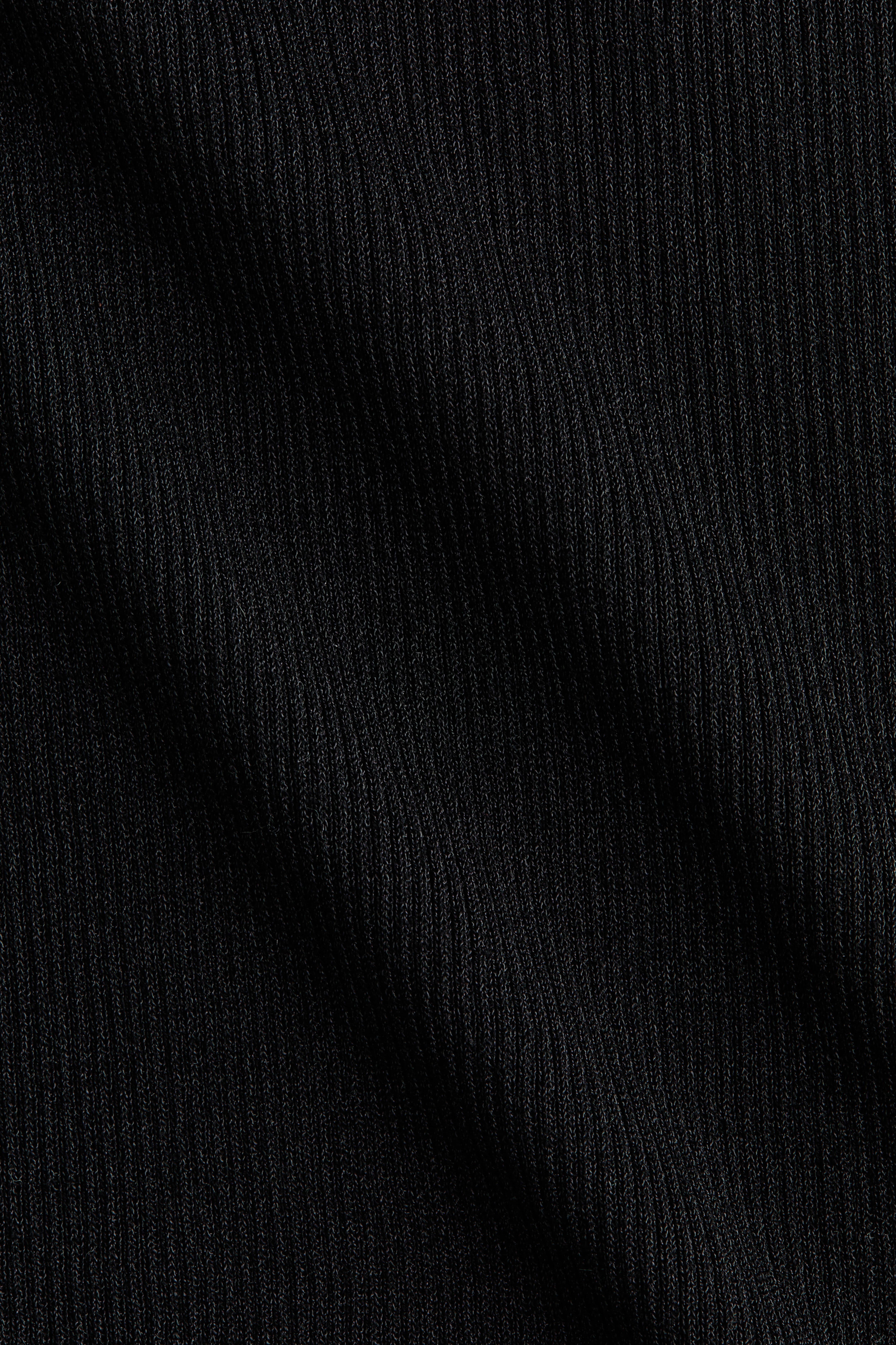 Rib-Knit Polo Shirt