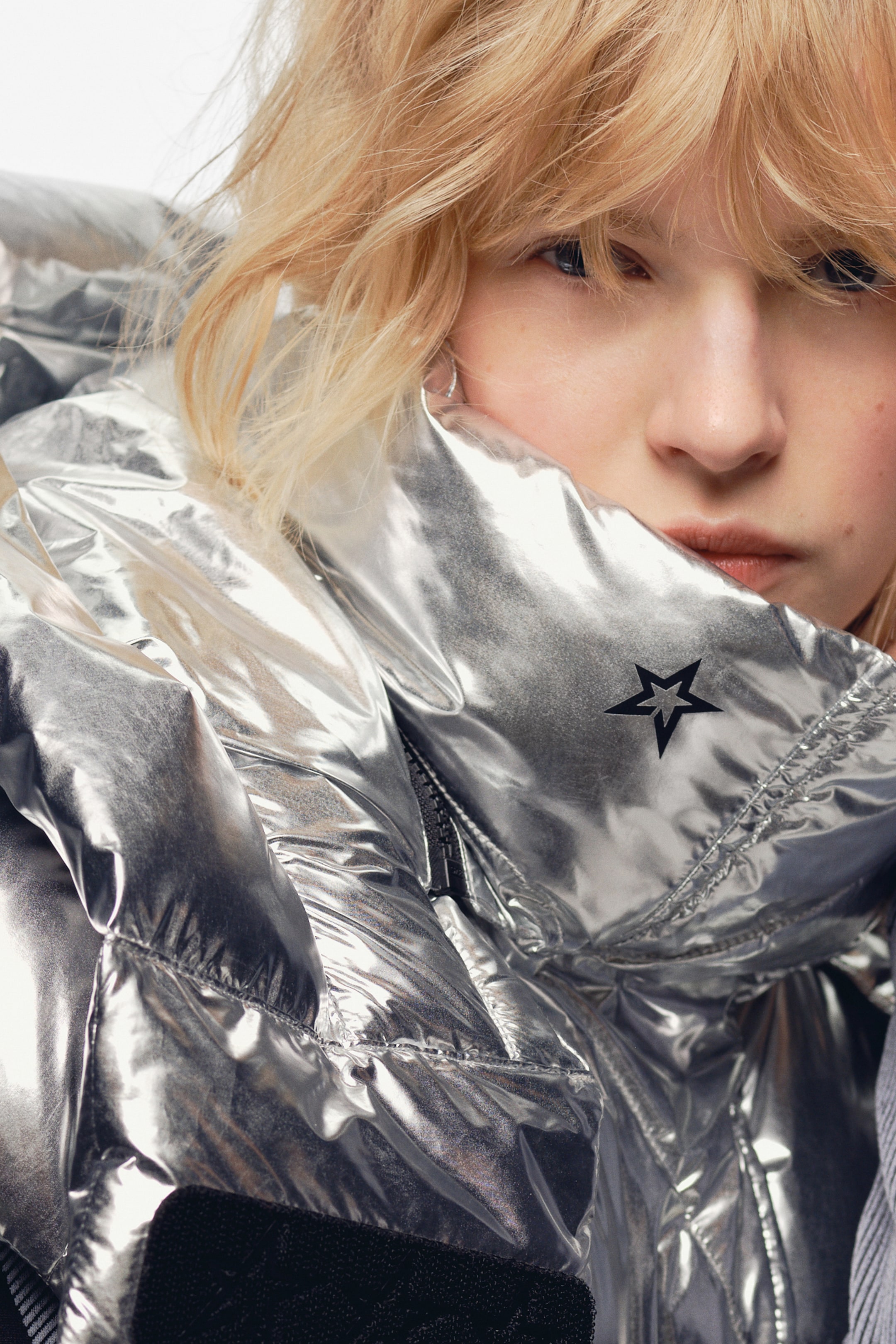 View larger image: Water-repellent down gilet - Silver-coloured - Ladies | H&M 3