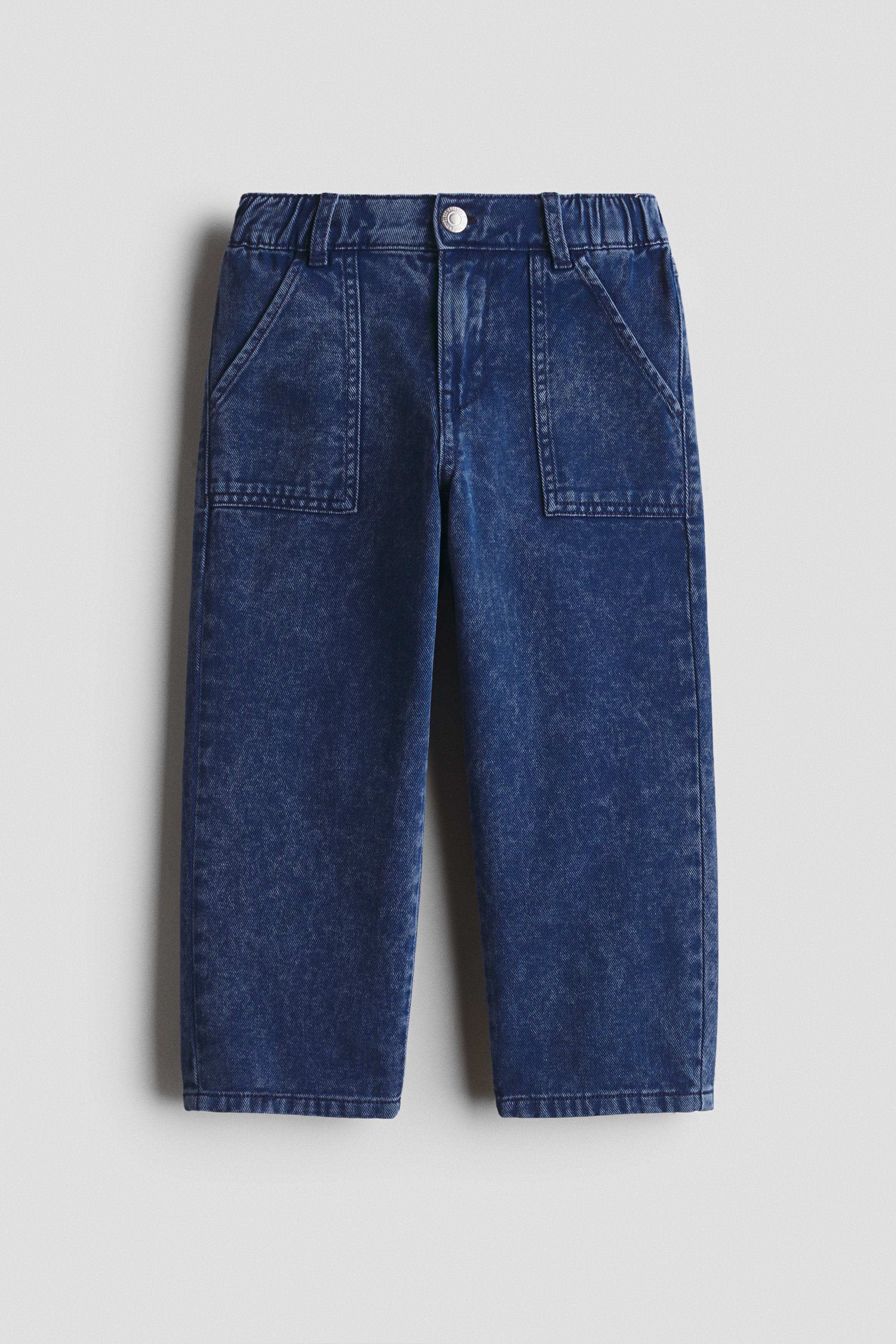 Pantalon en denim de coton - Bleu denim foncé