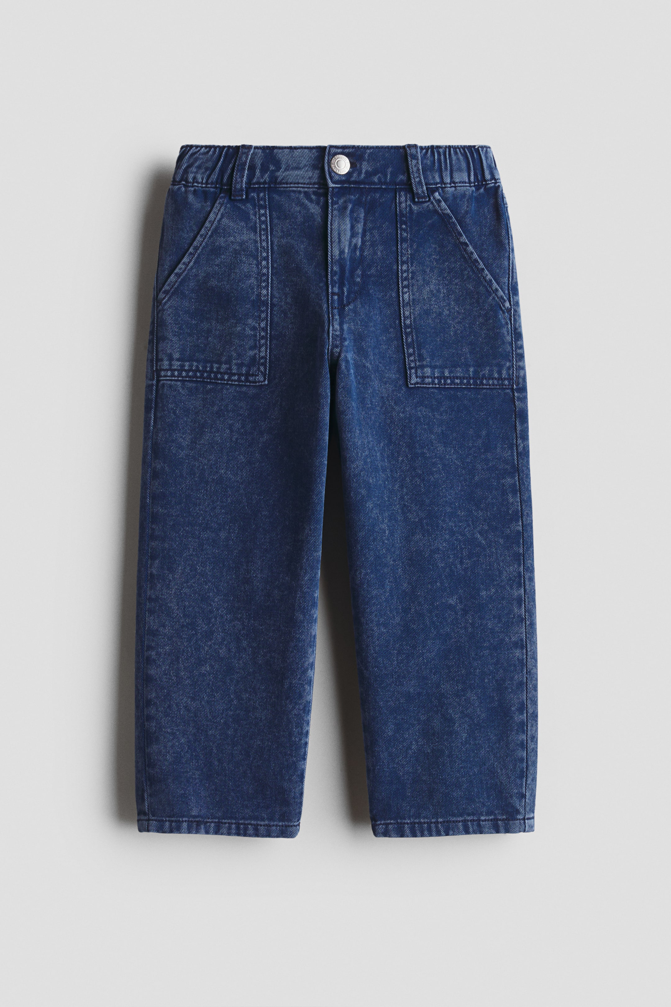 View larger image: Cotton denim trousers - Dark denim blue - Kids | H&M IN 4