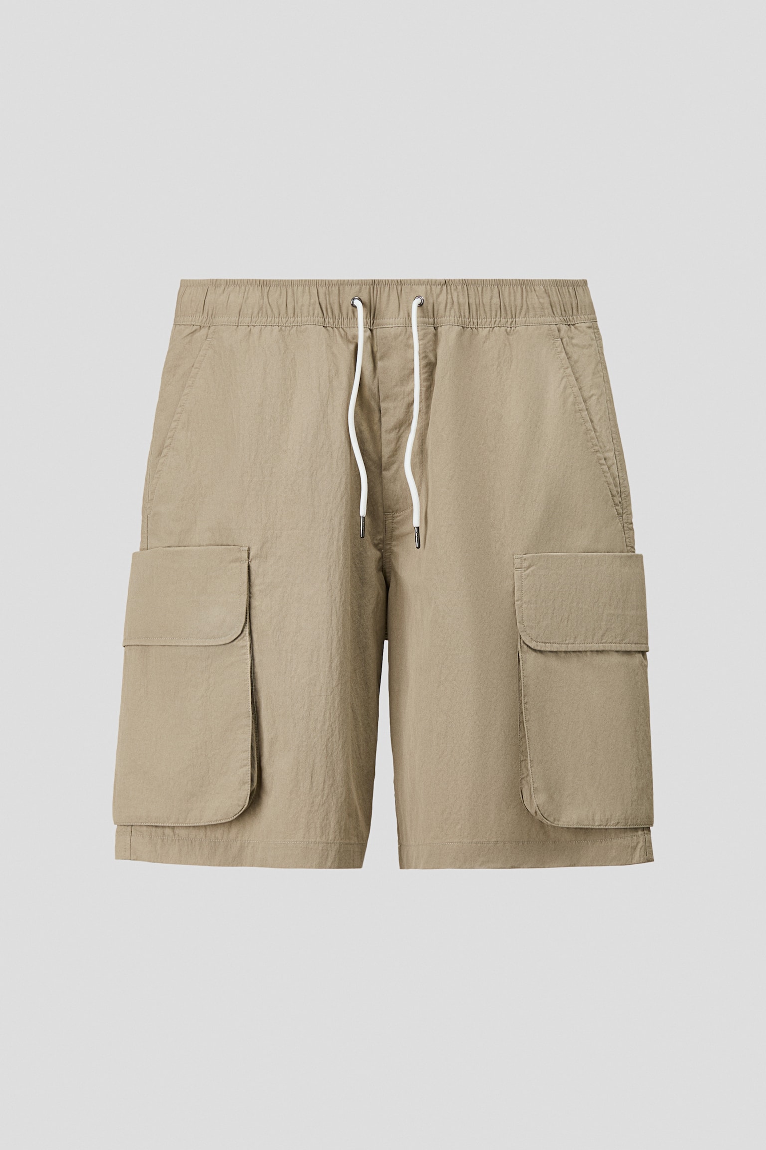 מכנסי דגמ"ח ברמודה Loose Fit - ירוק חאקי - 2