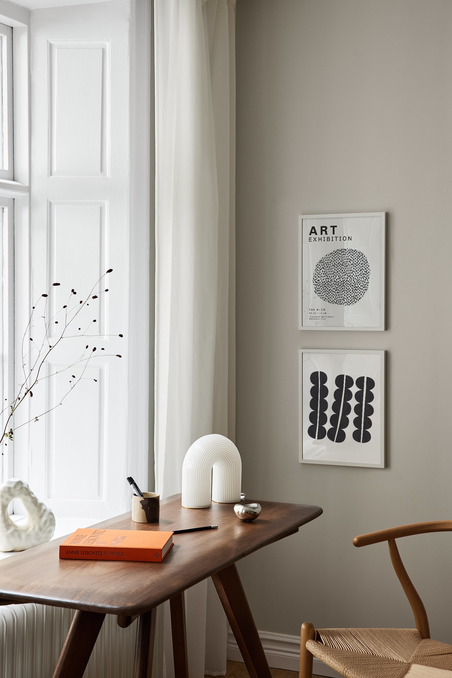 Visions Of The Future Plakat - Grå/sort