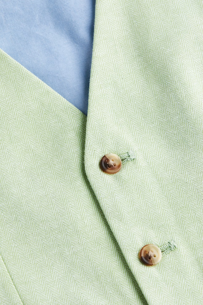 Suit waistcoat - Light green/Navy blue/Striped - 3