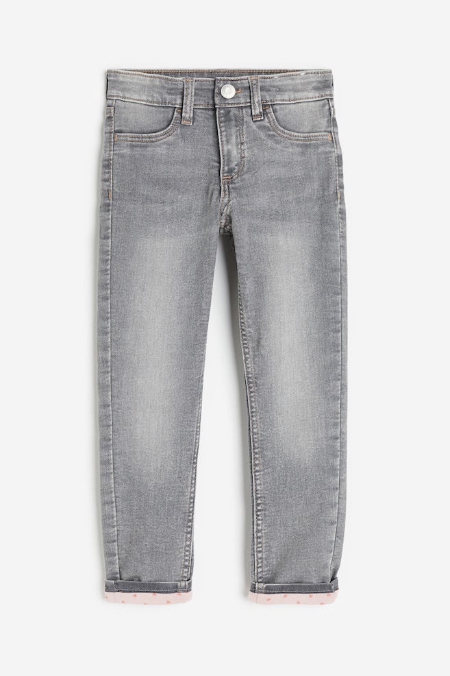 Skinny Fit Lined Jeans - Grau/Schwarz/Dunkles Denimblau/Helles Denimblau - 1