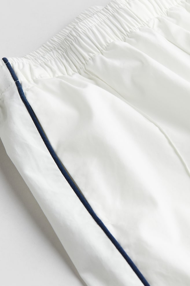 Pantalon de survêtement avec passepoils - Blanc/bleu foncé/Noir/blanc - 5
