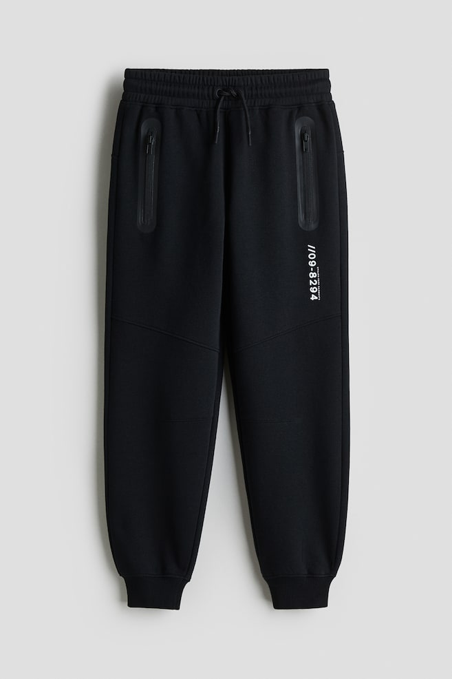 Sweatpant Joggers - Black/Blue/Light gray melange - 1
