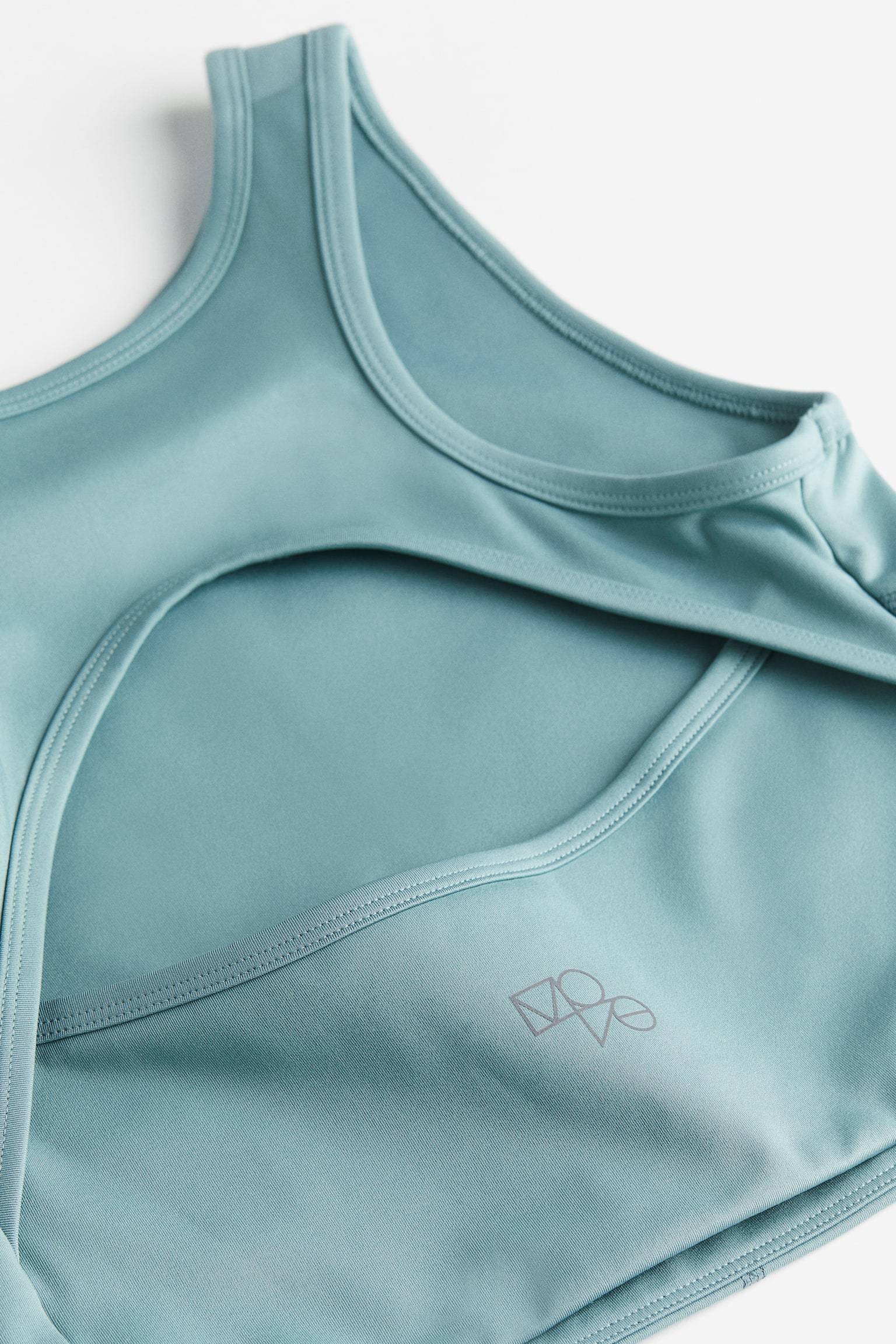 Medium Support Sports Bra In DryMove™ - Light teal/Black/Grey - 2