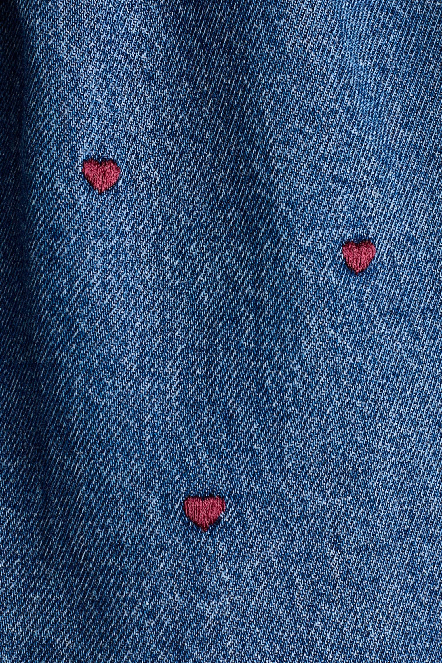 Детская юбка H&M Patterned Denim Skirt, цвет: Джинсовый синий — фото 5