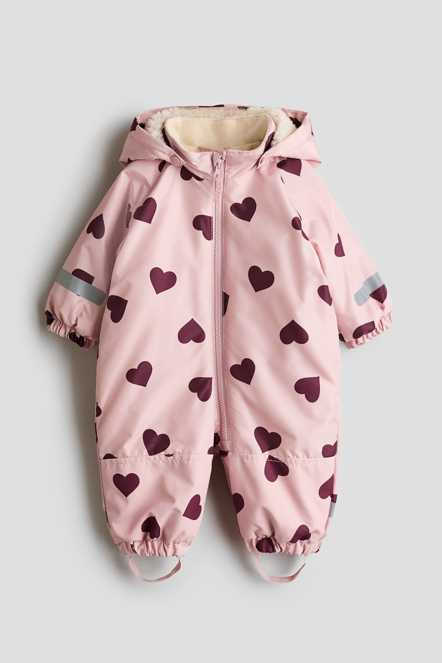 Water-repellent all-in-1 suit - Light pink/Hearts/Green/Dinosaurs/Plum/Floral/Brown/Bears/Dark blue/Dinosaurs/Cream/Floral/Beige/Dogs
