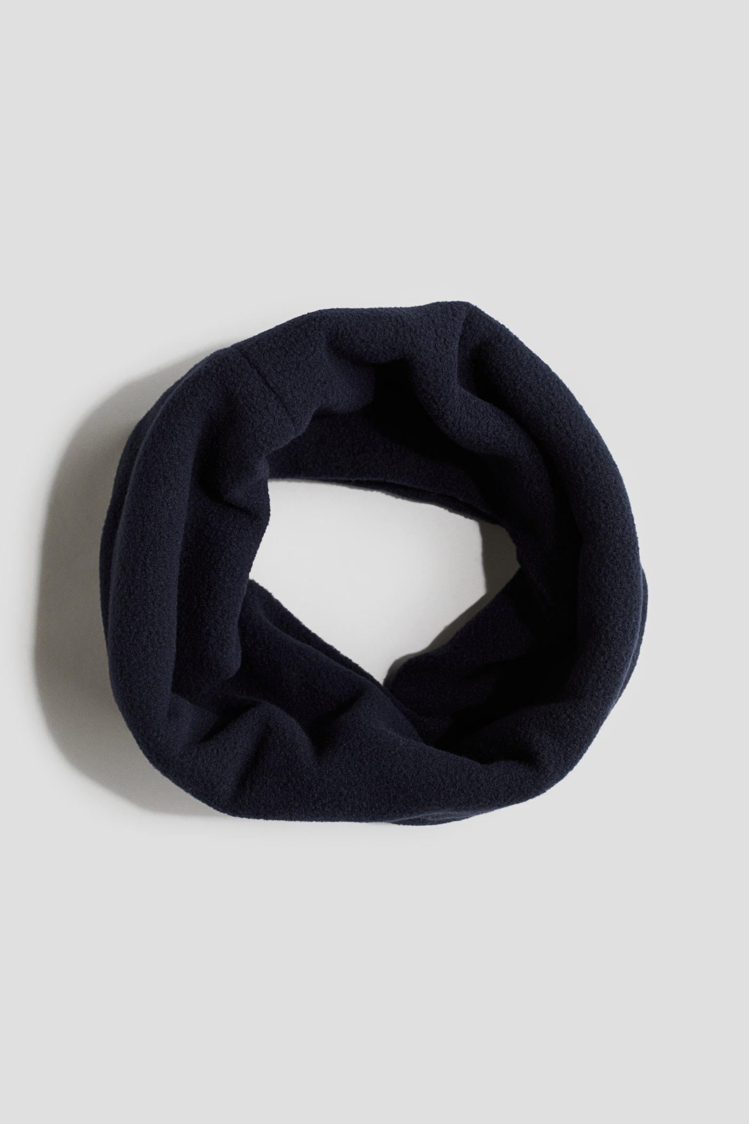 Fleece tube scarf - Navy blue - 1