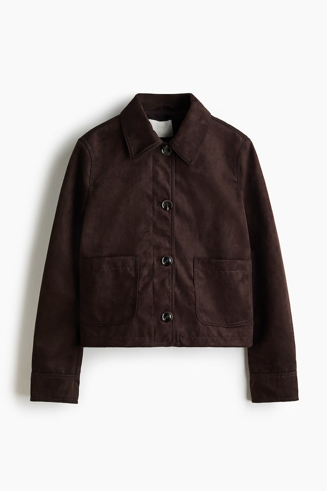 Short jacket - Dark brown/Dark beige - 1