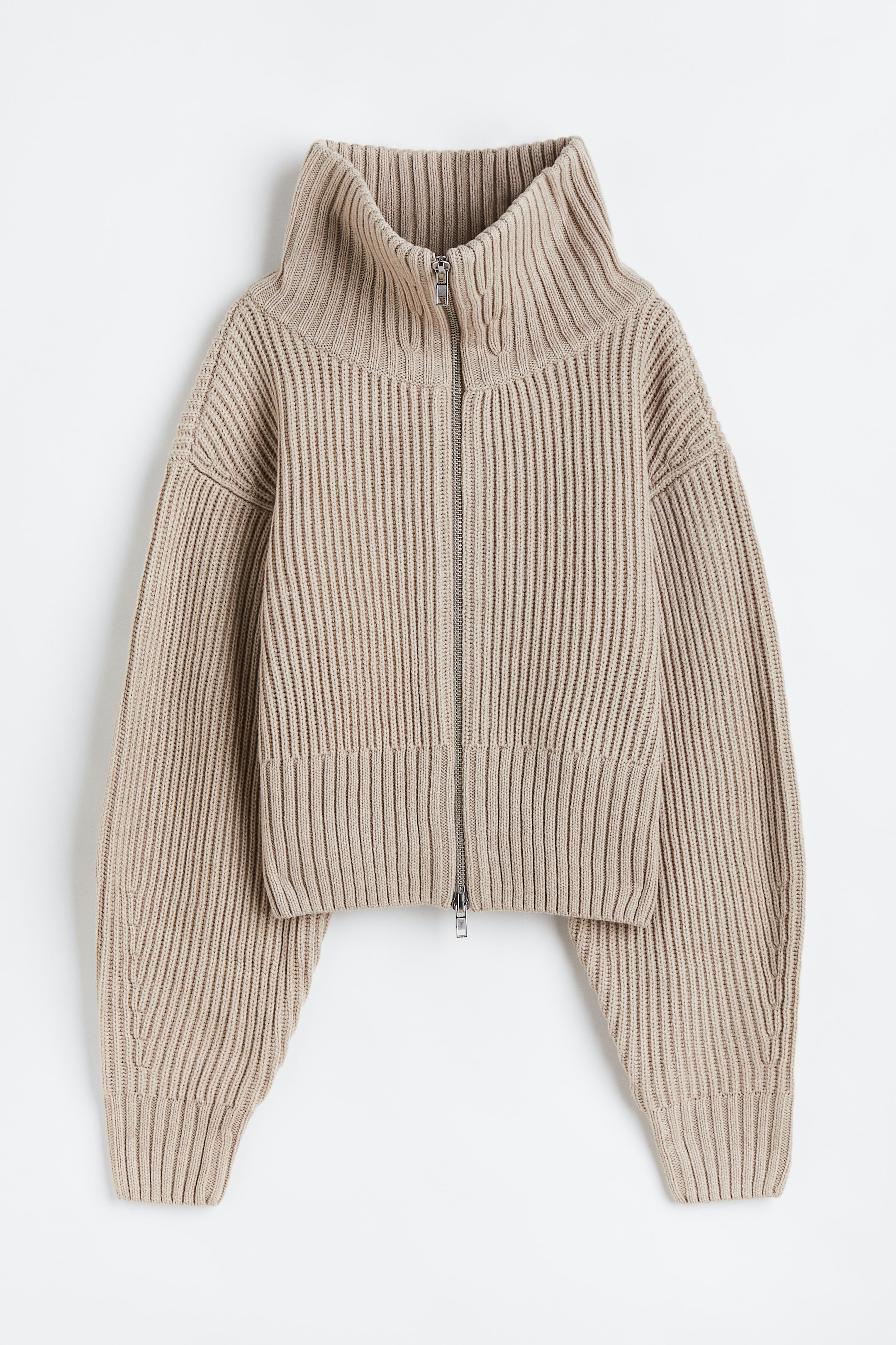 Flo Cardigan Wool Mix Caramel Beige