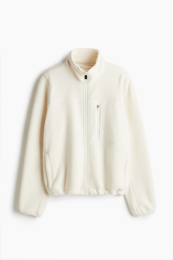 Veste de sport en tissu Teddy bear - Crème - 1