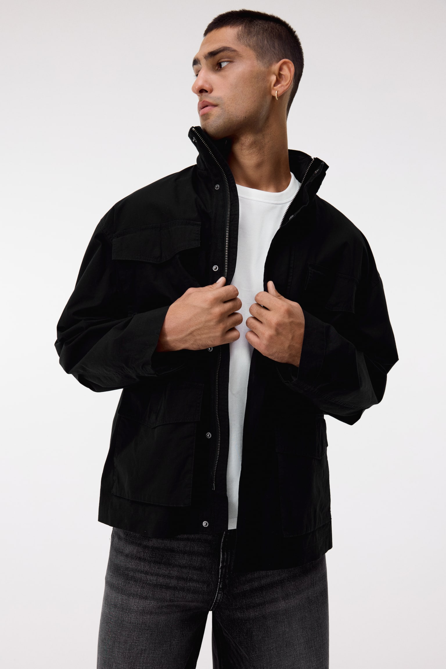 Water-repellent jacket - Black - 3