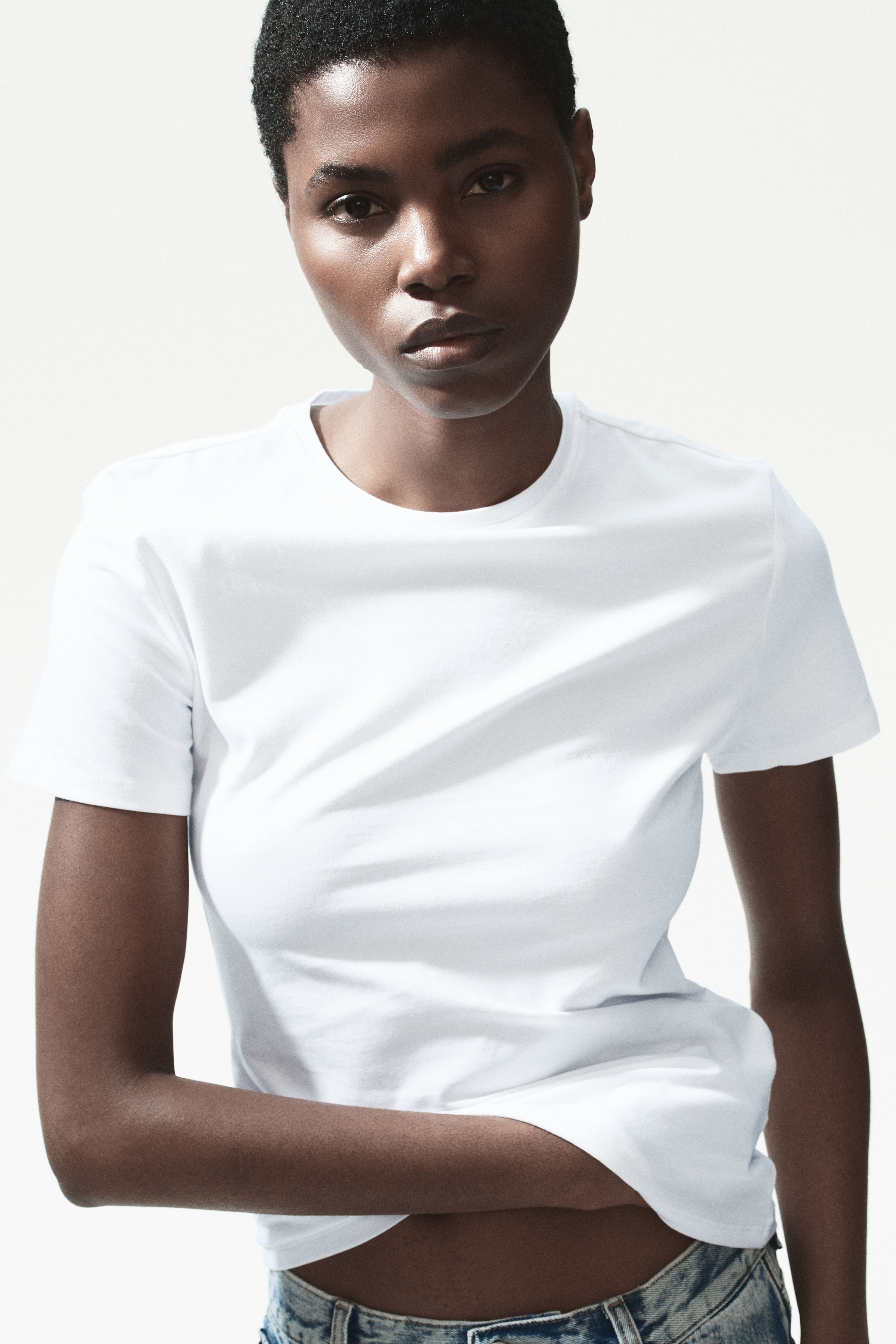 Fitted Cotton-Blend T-Shirt
