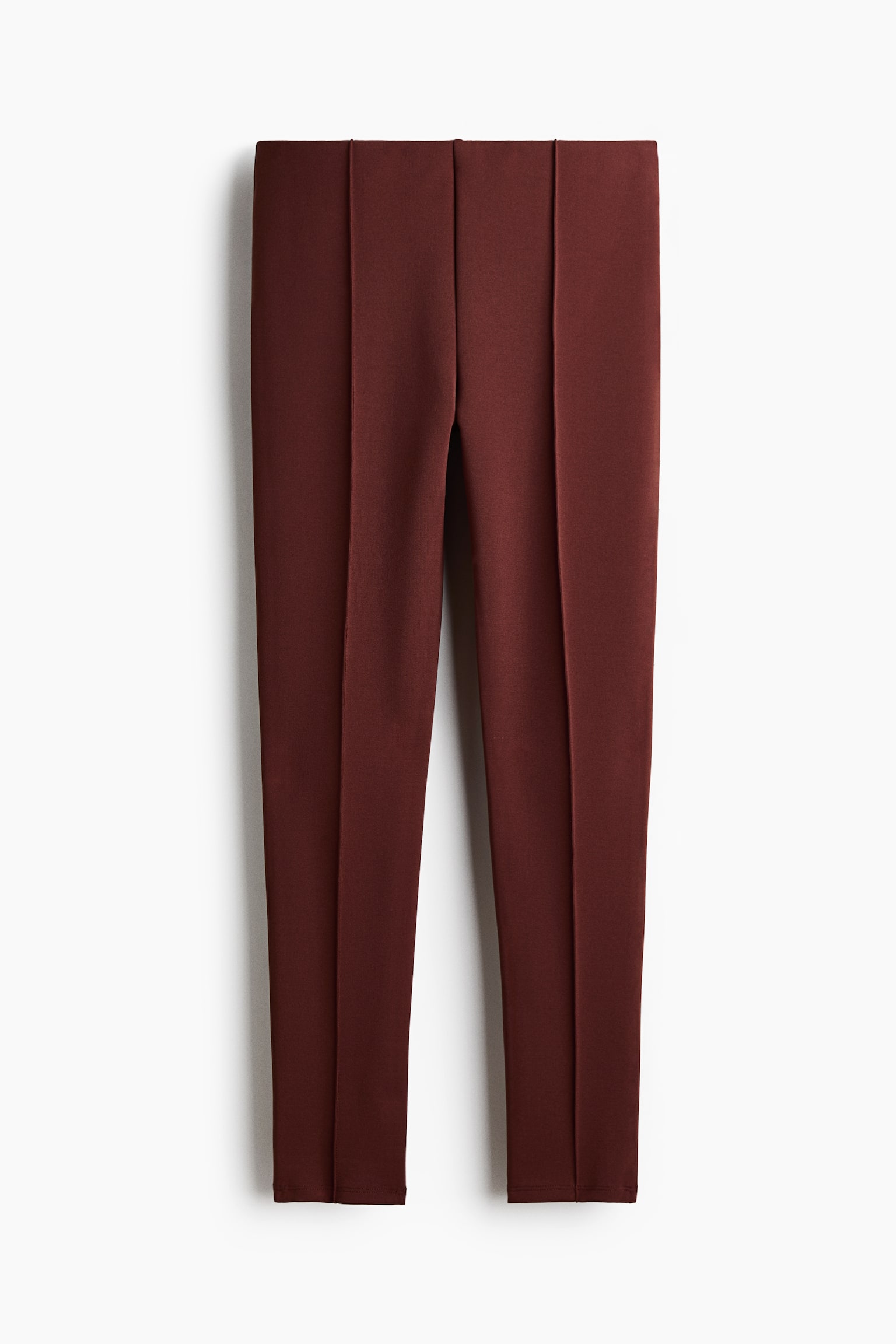 Legging met persvouwen - Bruin - 1