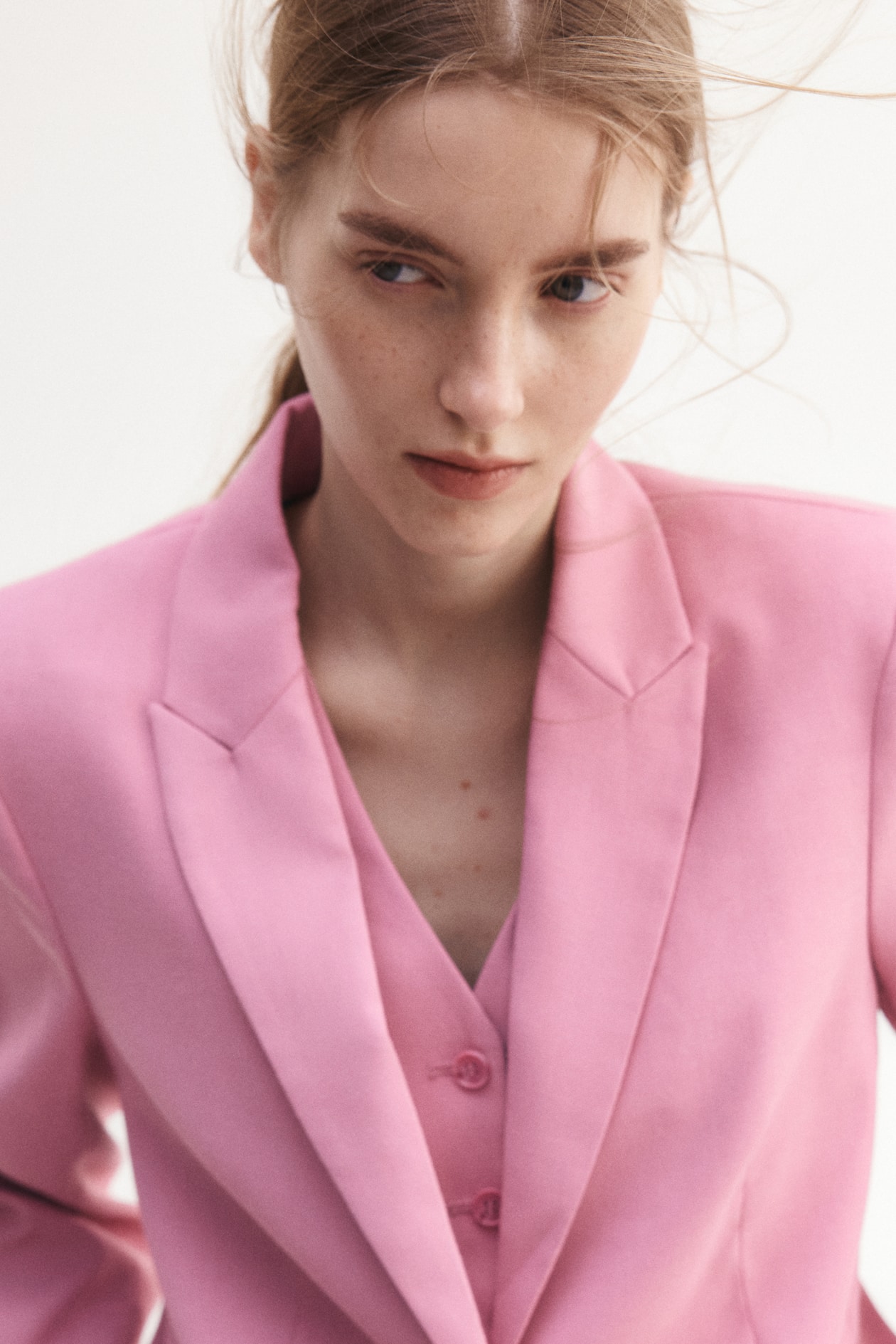 Blazer à fermeture droite Rose FEMME H&M FR