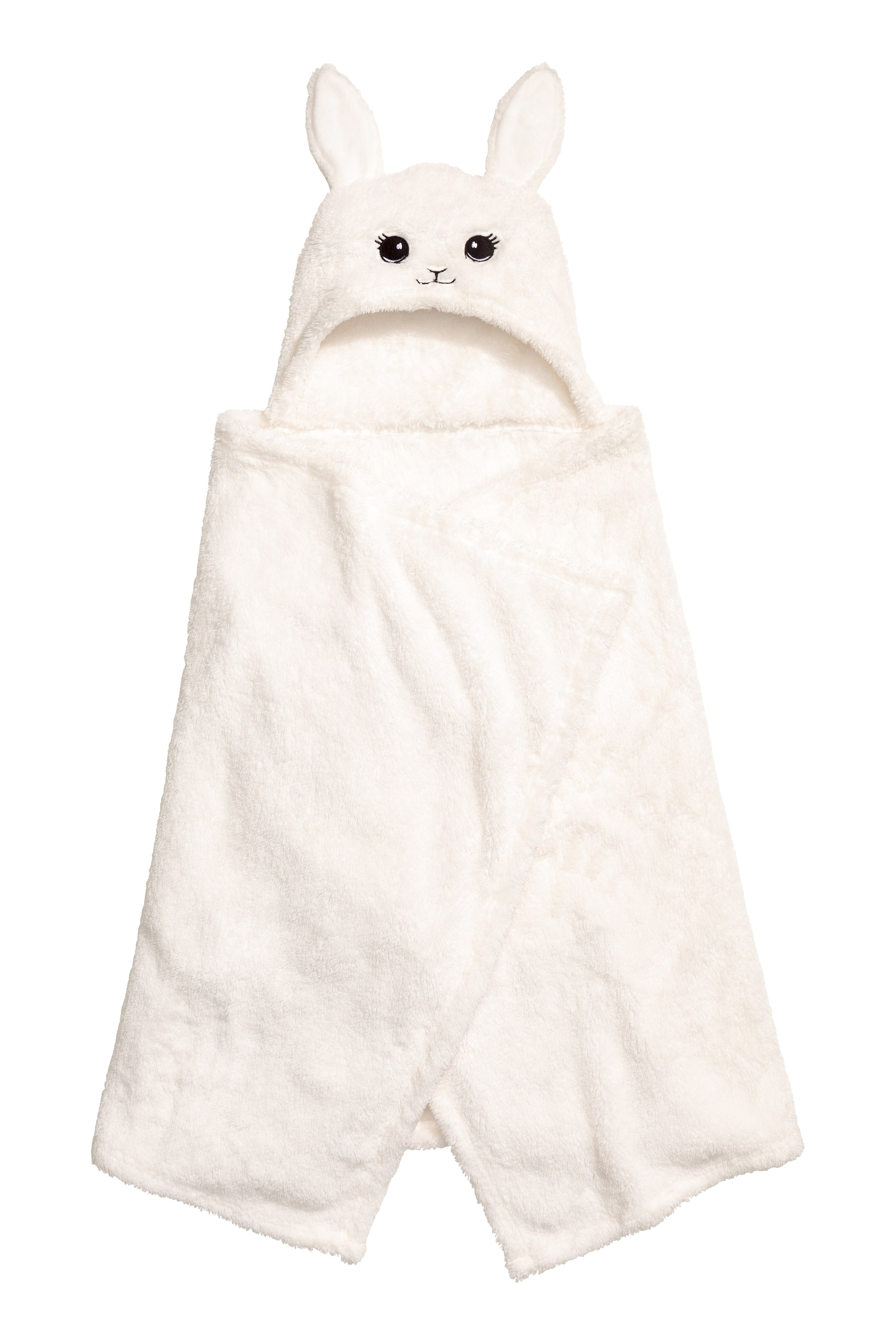 View larger image: Blanket with a hood - White - Home All | H&M GB 1