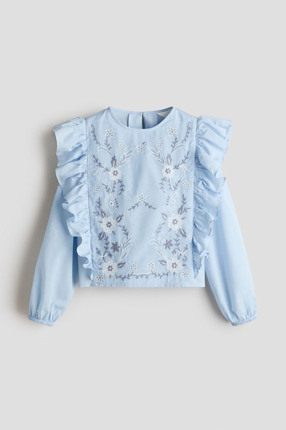 Детские блузки H&M Embroidered Blouse