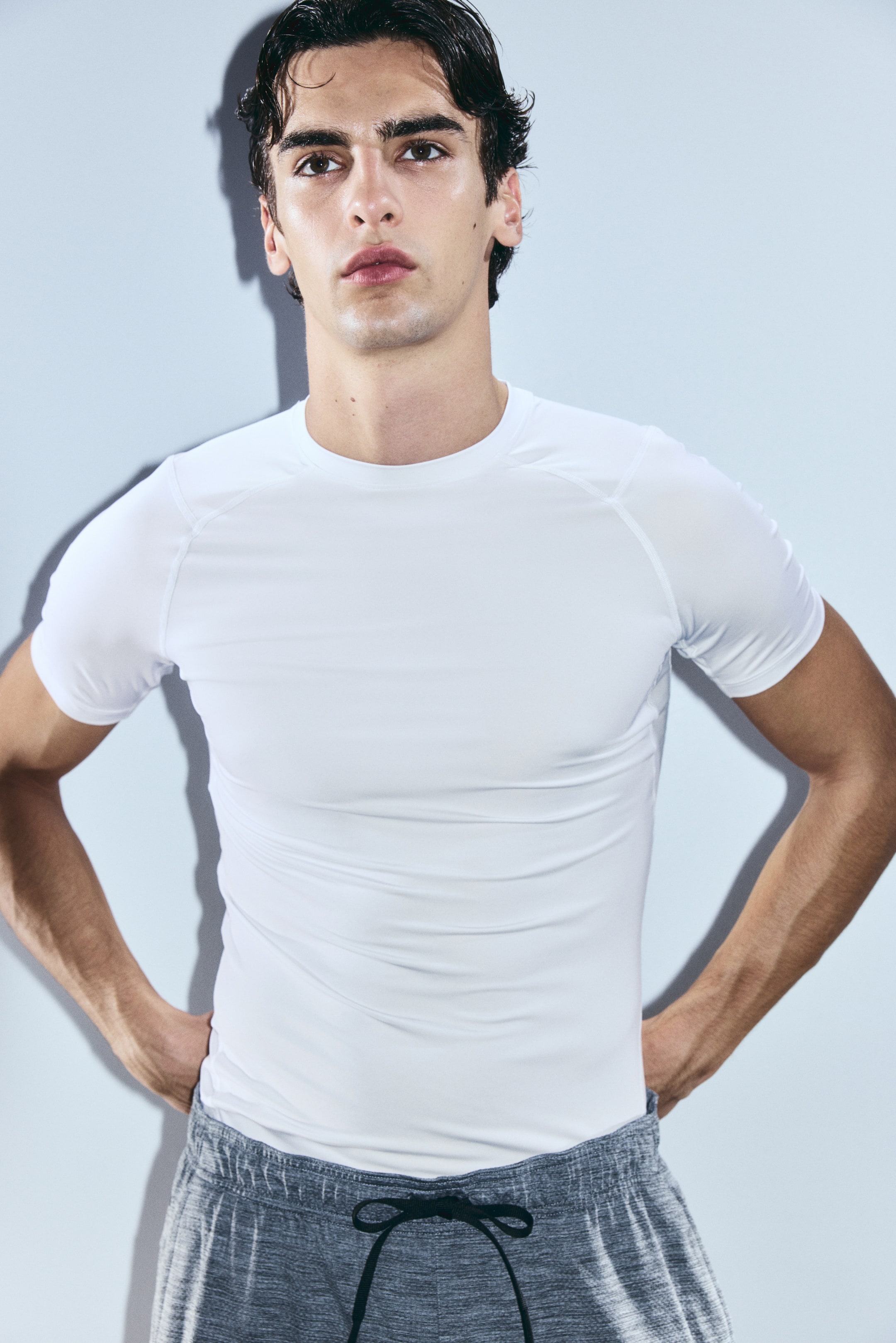 Prikaži veću sliku: Sportska majica Muscle Fit DryMove™ - Bela - Men | H&M RS 1