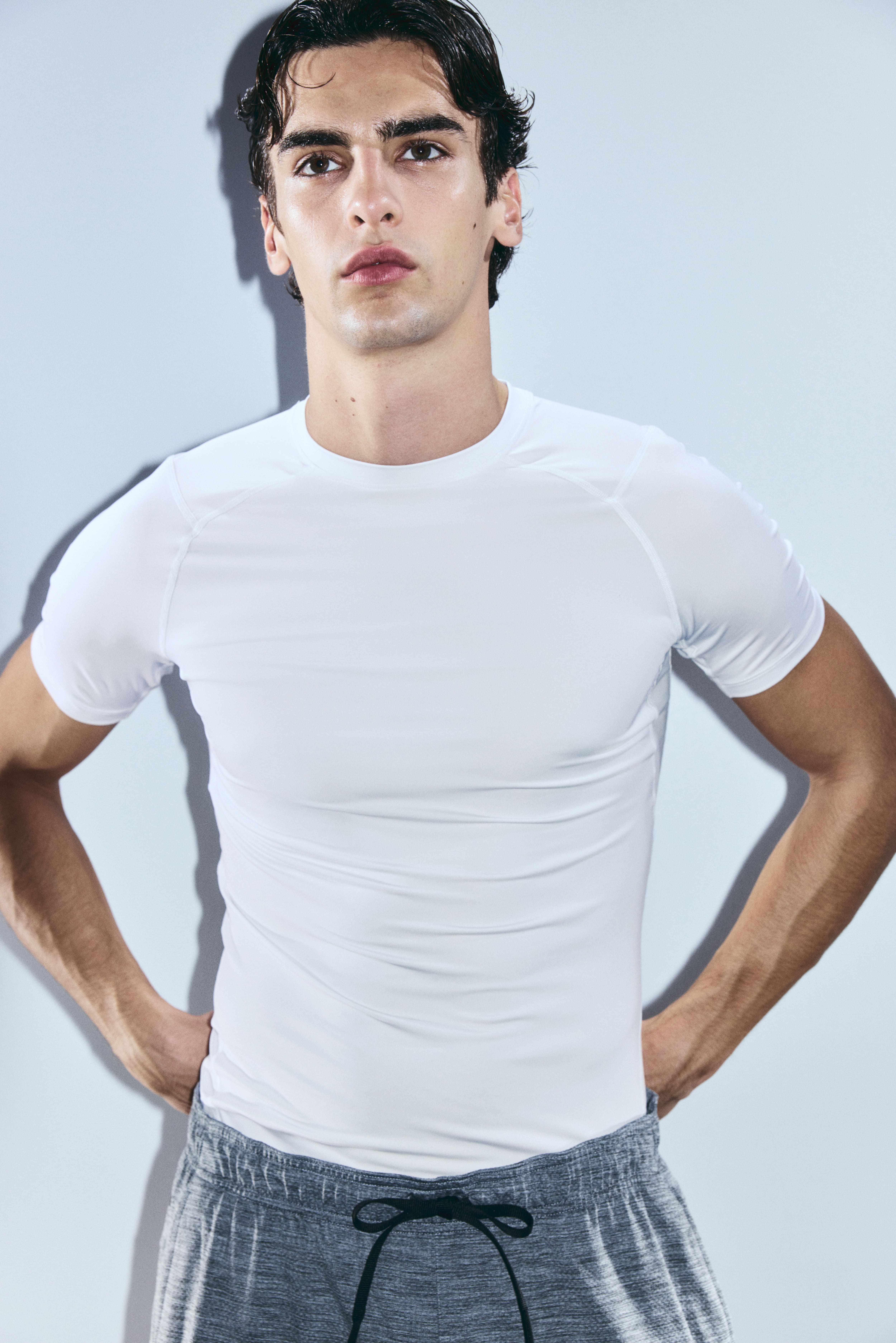 Compression Fit Sports Shirt with DryMove™