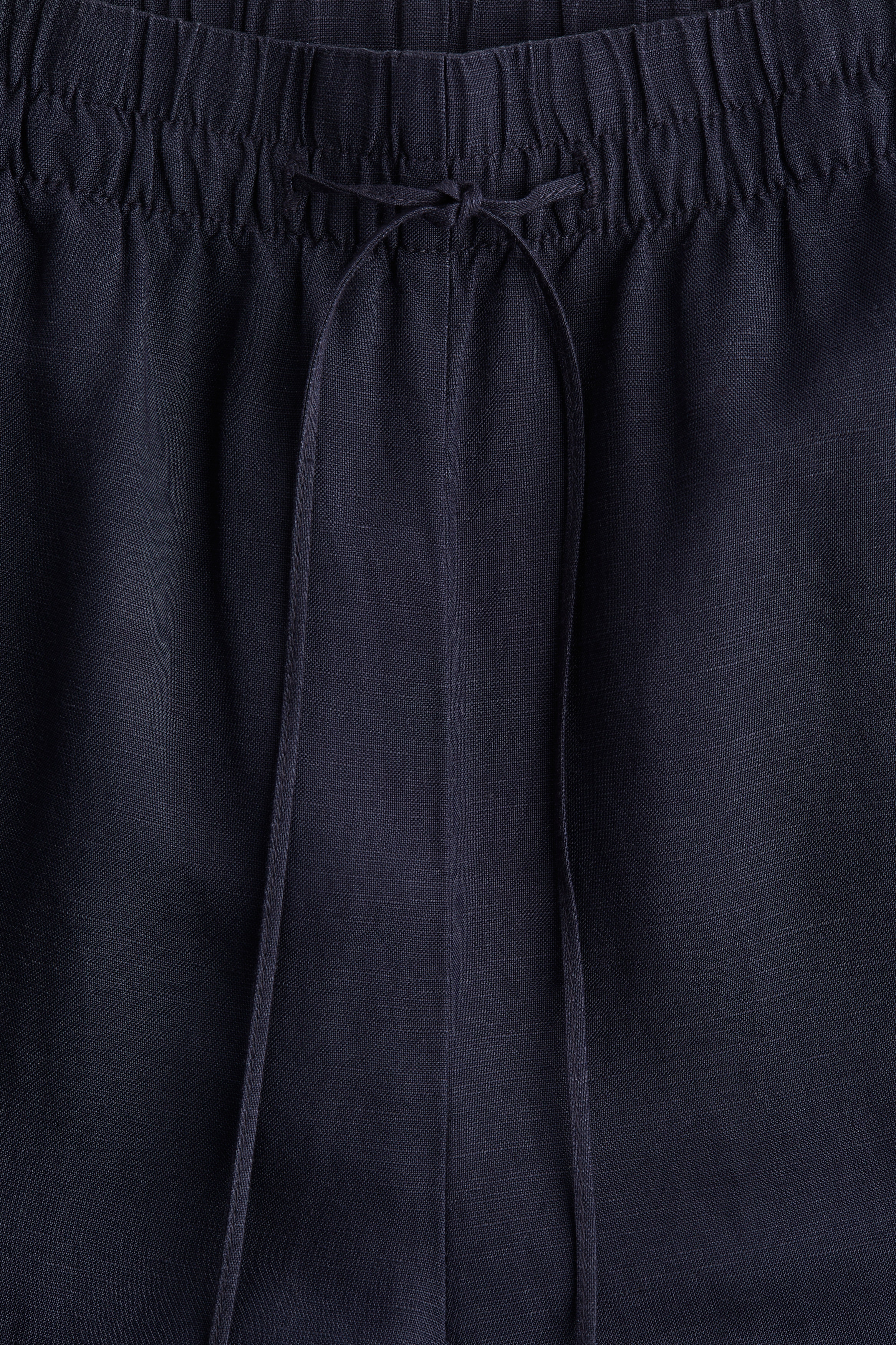 Linen-blend trousers
