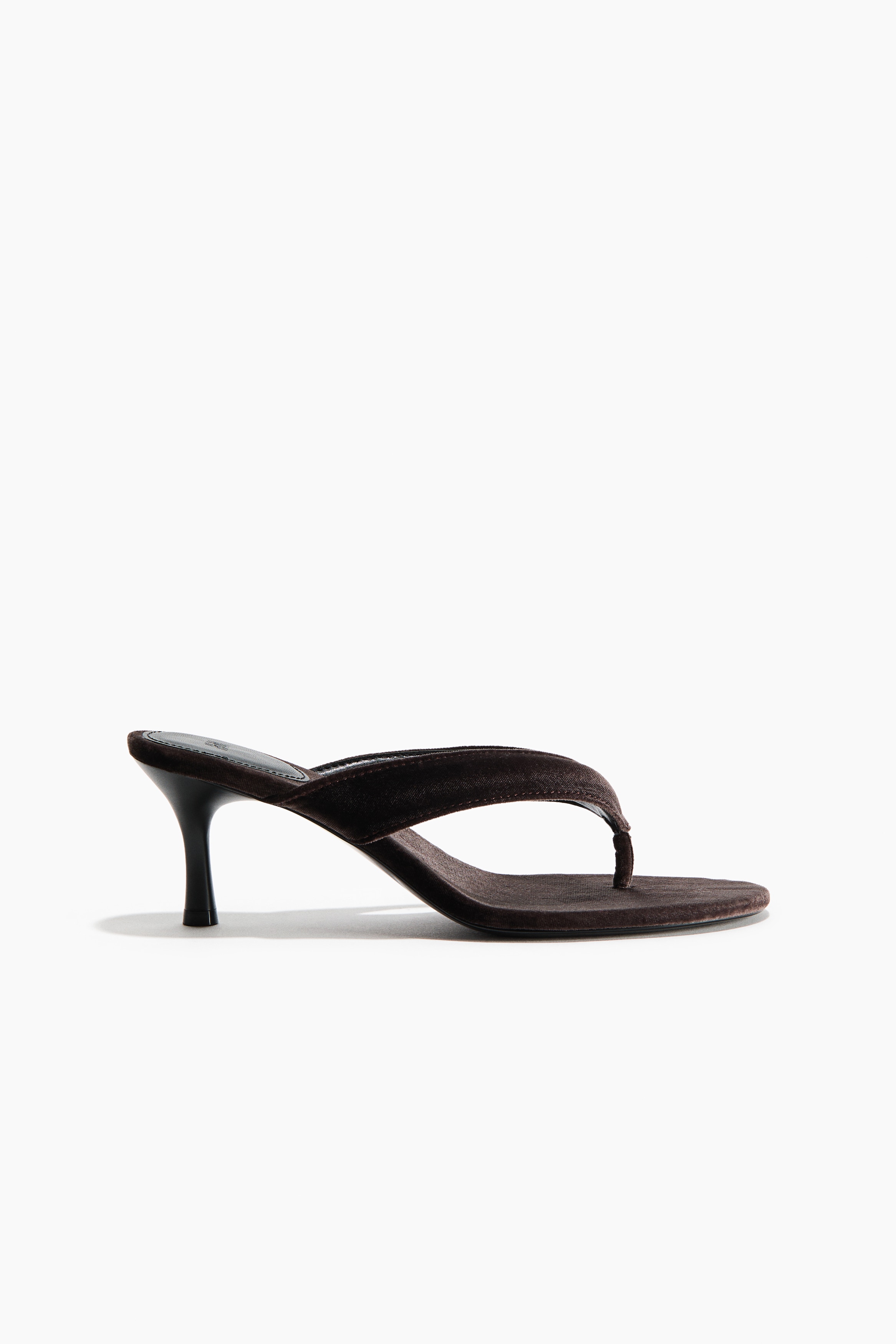Sandales à talon - Marron foncé/Doré/Blanc/Beige clair/Noir