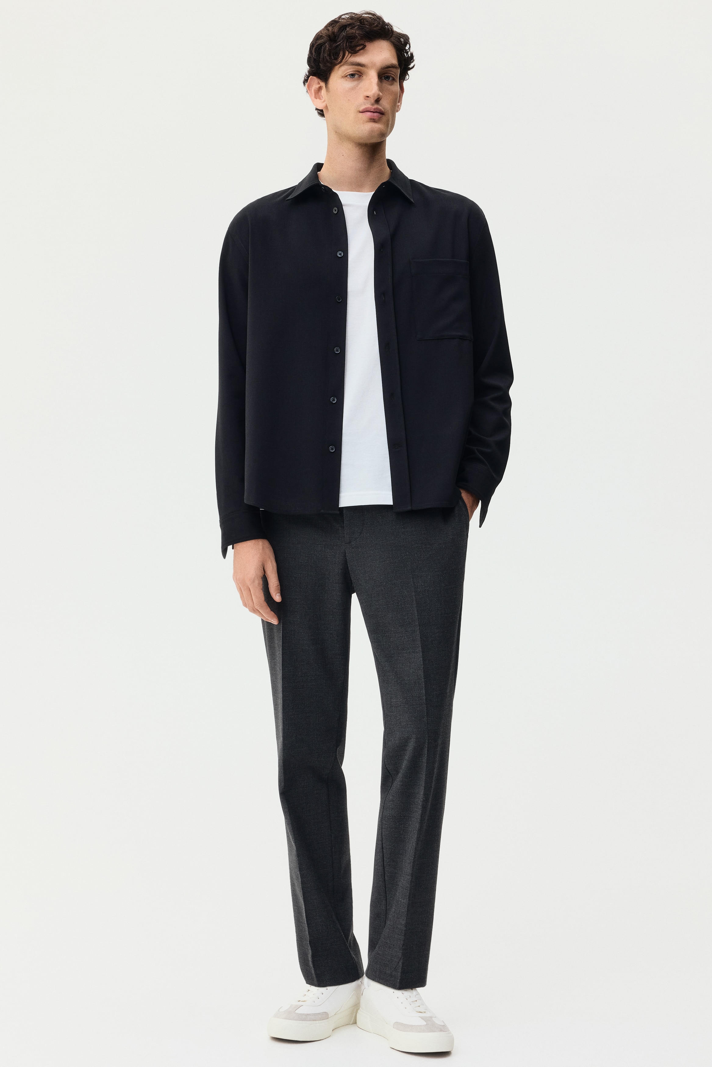 Pantalon jogger de costume Slim Fit - Gris foncé/Noir/Bleu foncé