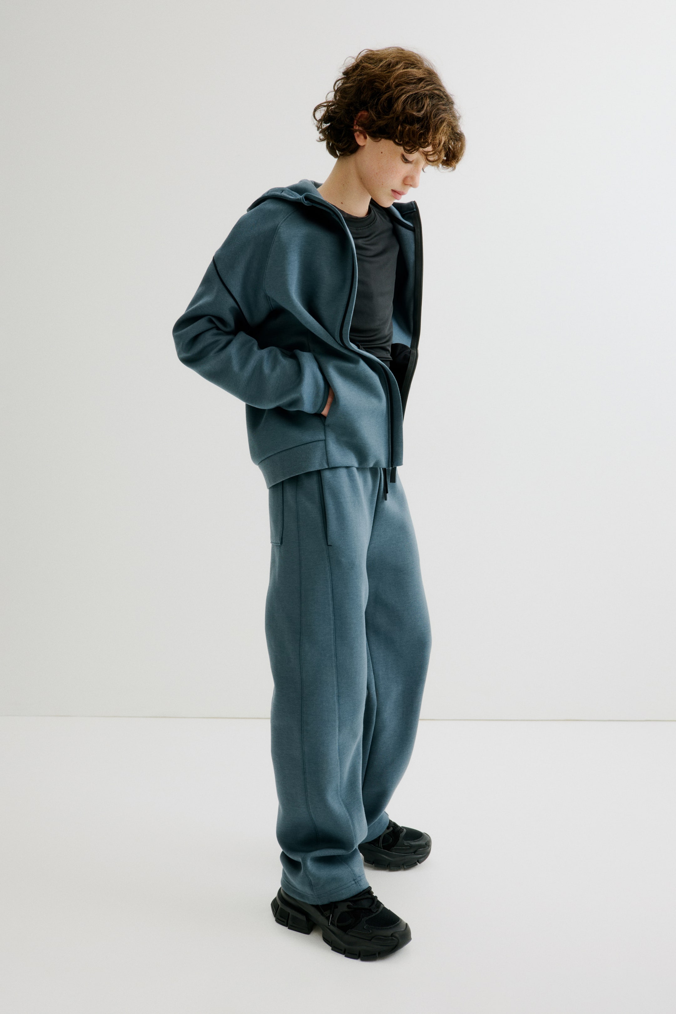 Ampliar la imagen: Relaxed Fit Sports joggers with DryMove™ - Azul cerceta - Kids | H&M MX 3
