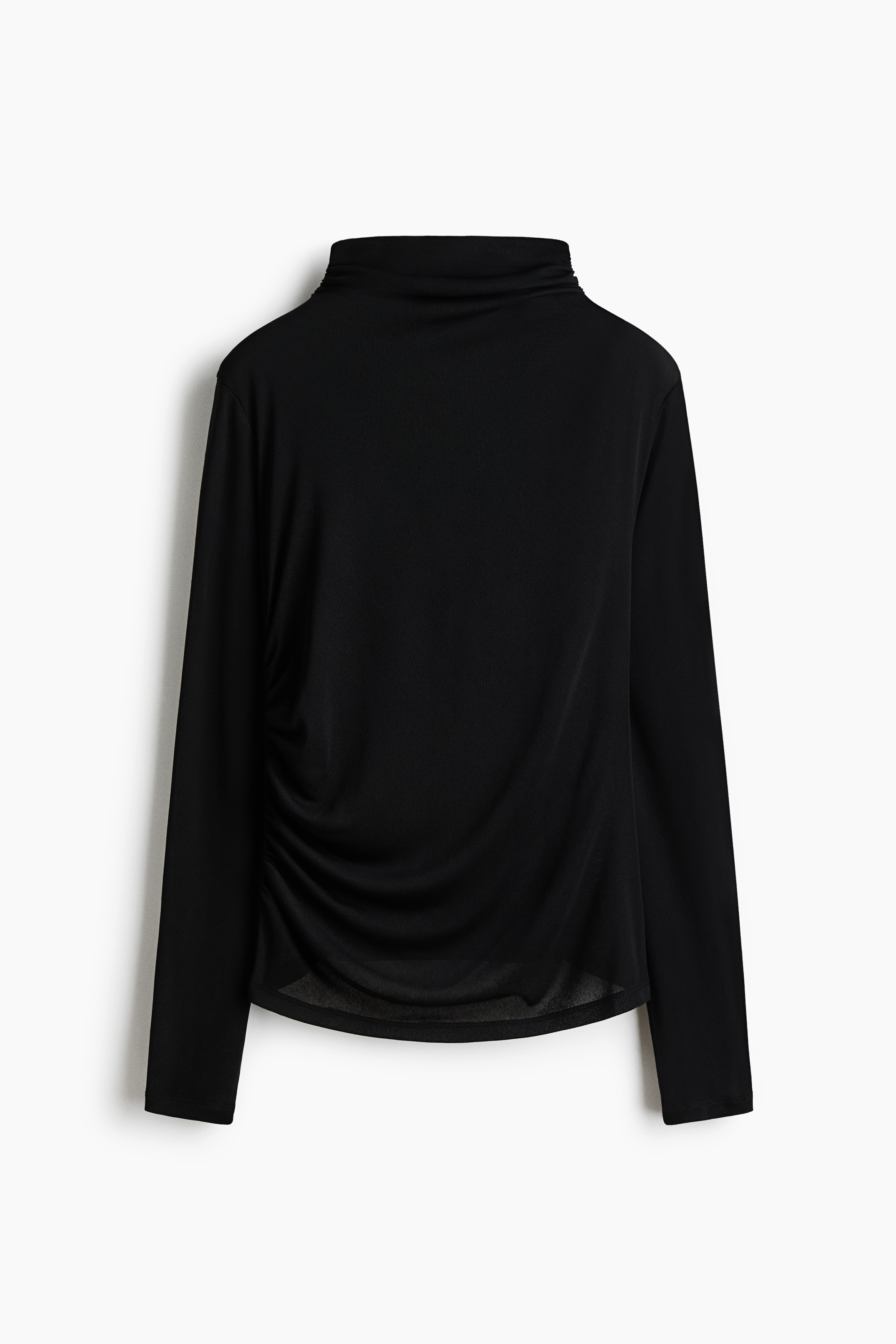 H & M - Durchscheinendes Jerseyshirt - Schwarz - Damen