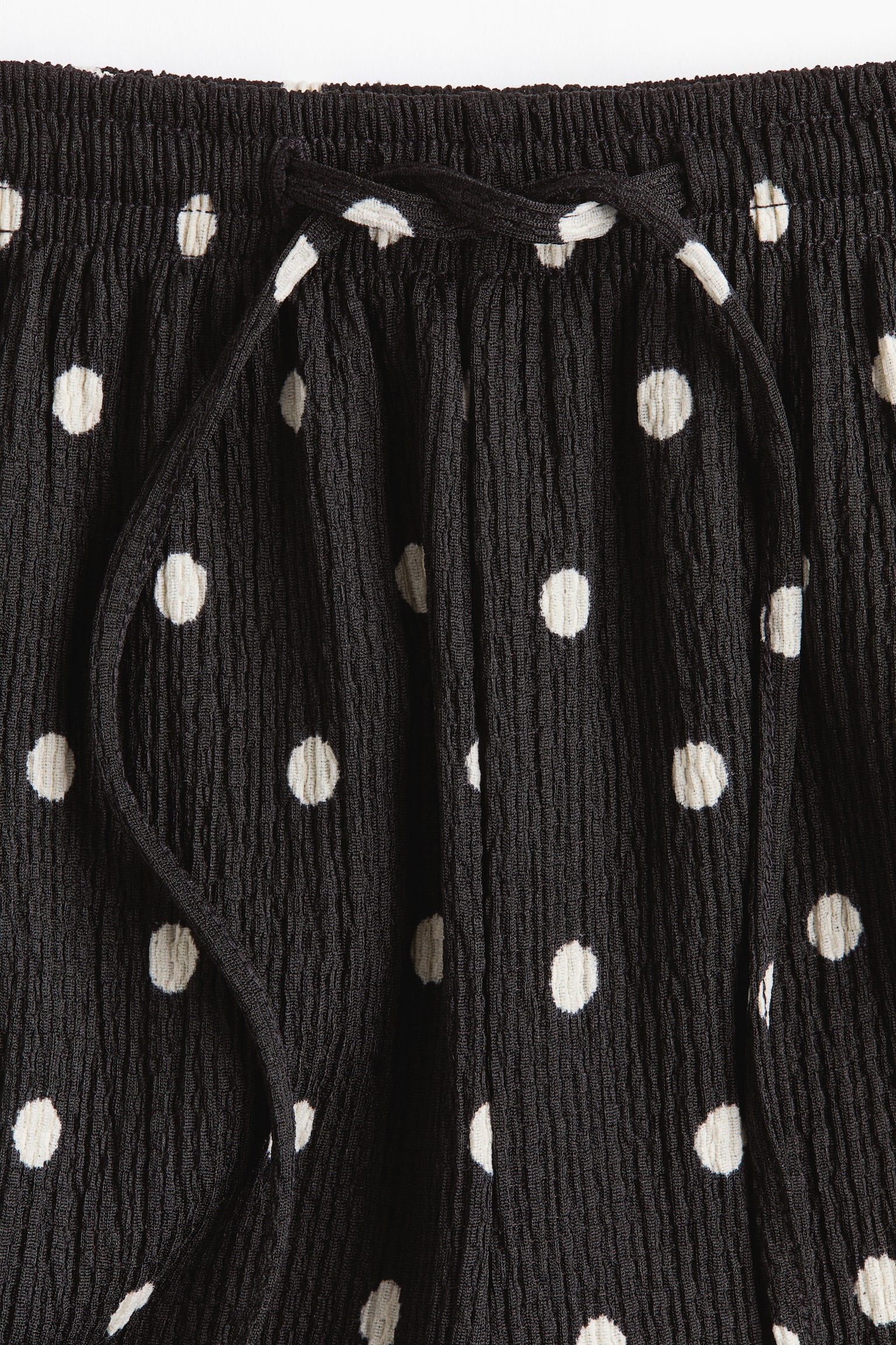 Wide pull-on trousers - Black/Polka dot/Black/Dark brown/Dark rust red/Light beige/Striped/Cream/Striped/Dark brown/Leopard print/Beige - 5