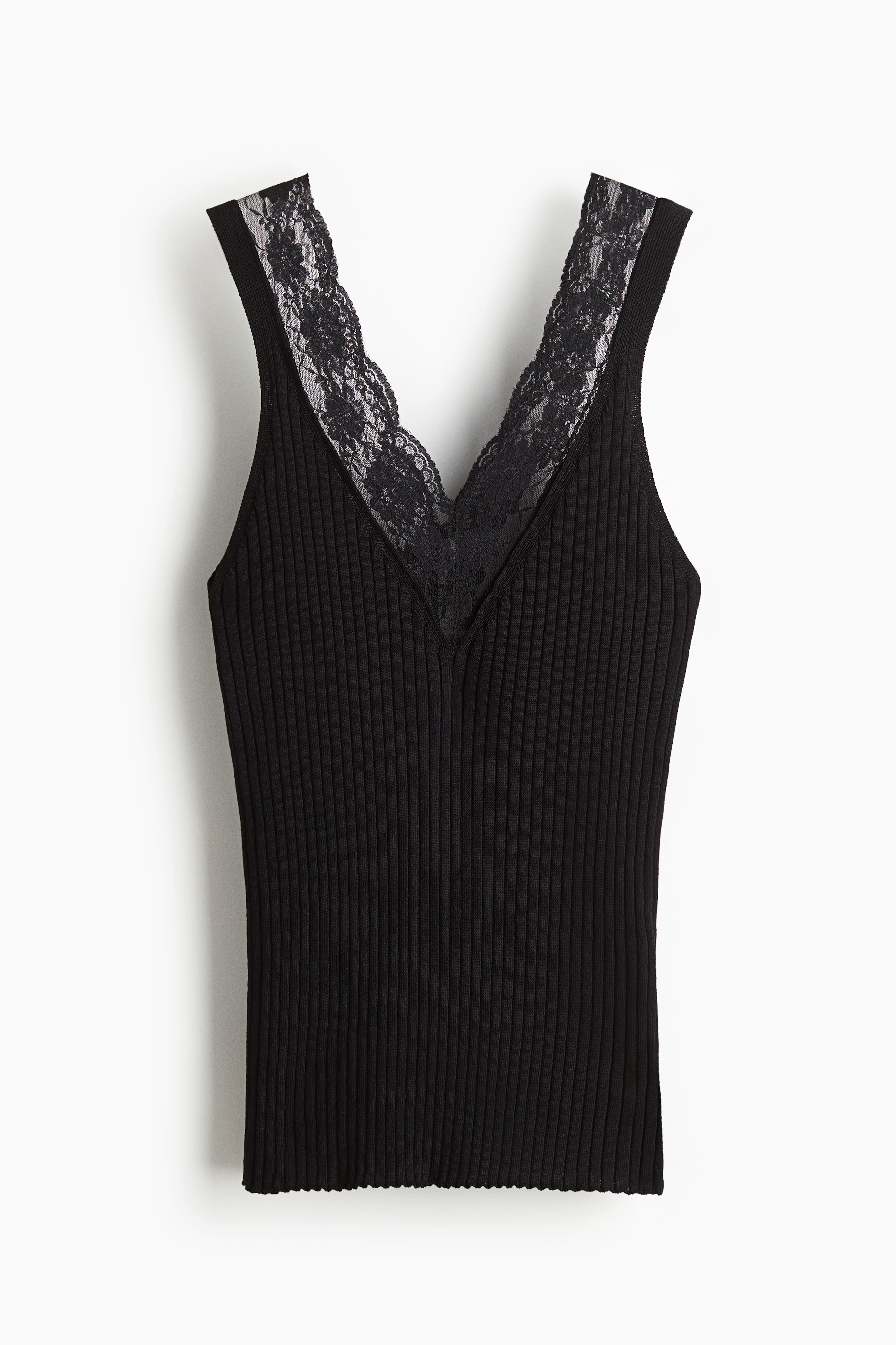 Lace-Trimmed Tank Top