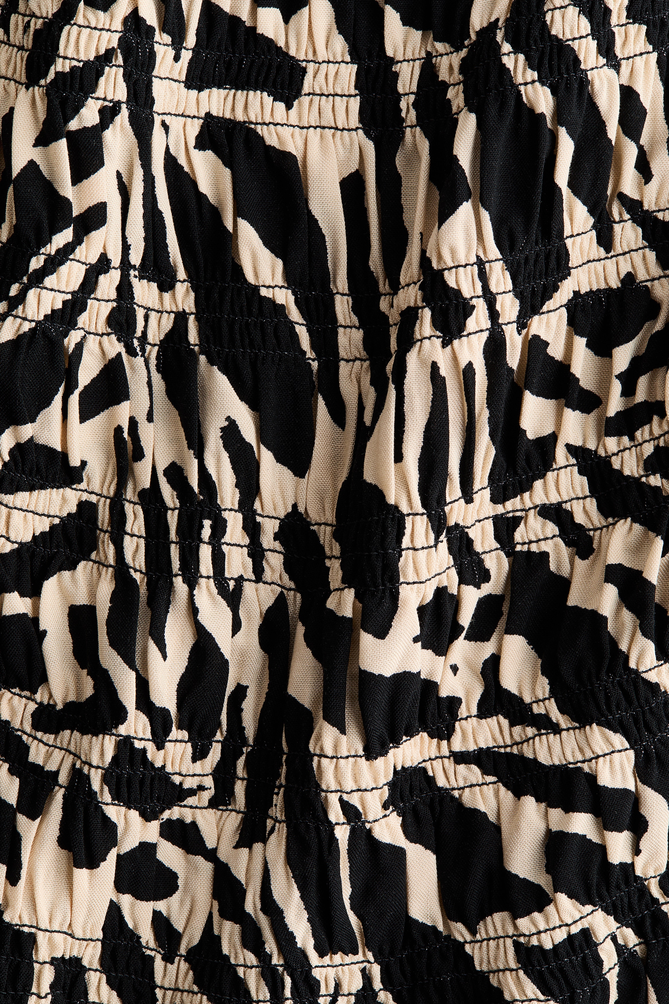 Smocked viscose top