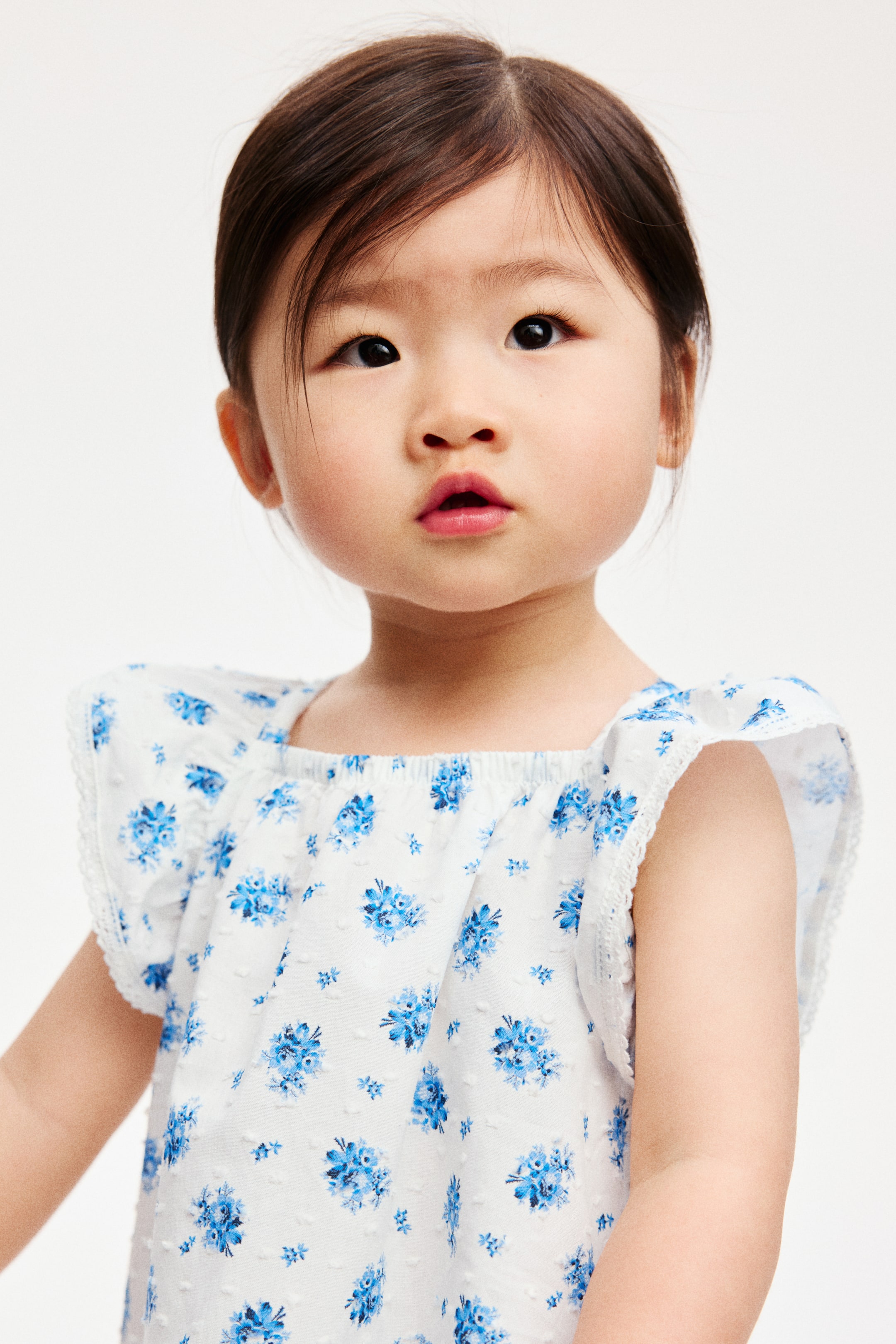 2-Piece Floral-Print Plumeti Set
