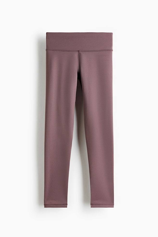 Sports Leggings with DryMove™ - Purple taupe/Dusty lilac/Black - 1