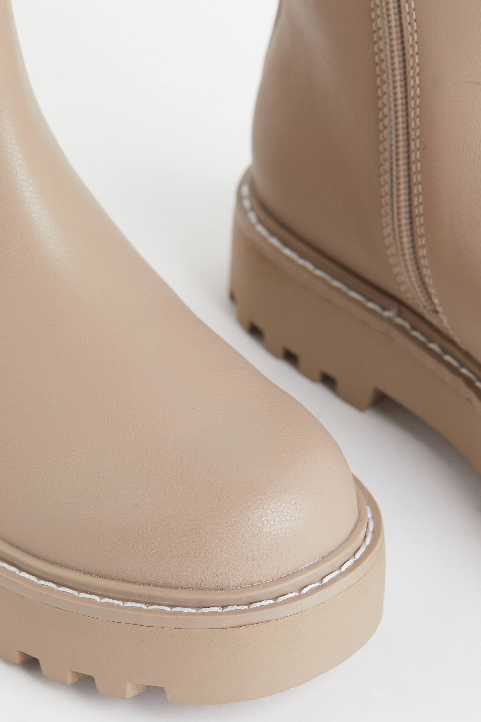 Chelsea Boots - Beige/Black - 2