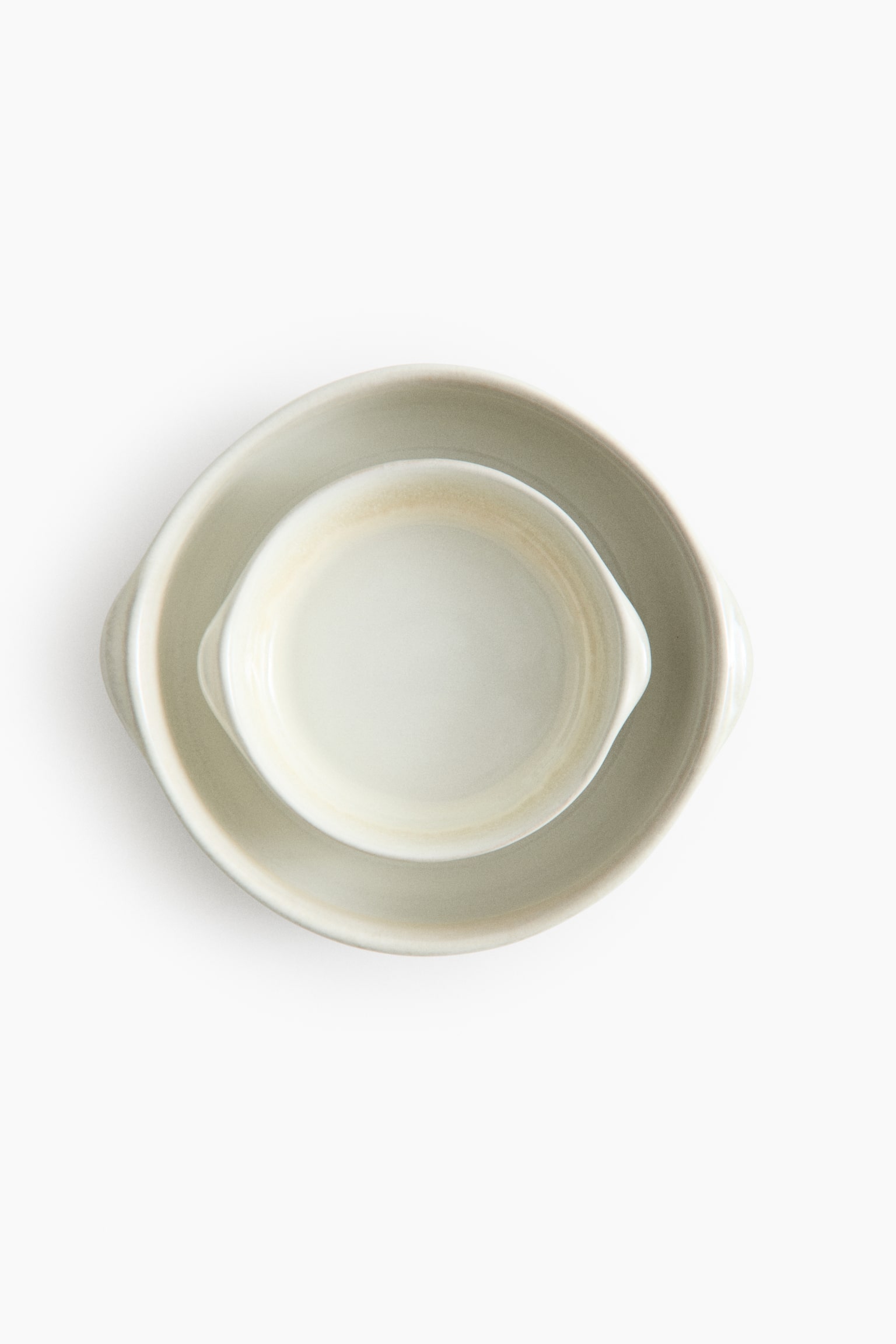 Ensemble de plats de cuisson 2 pièces - Blanc - 4