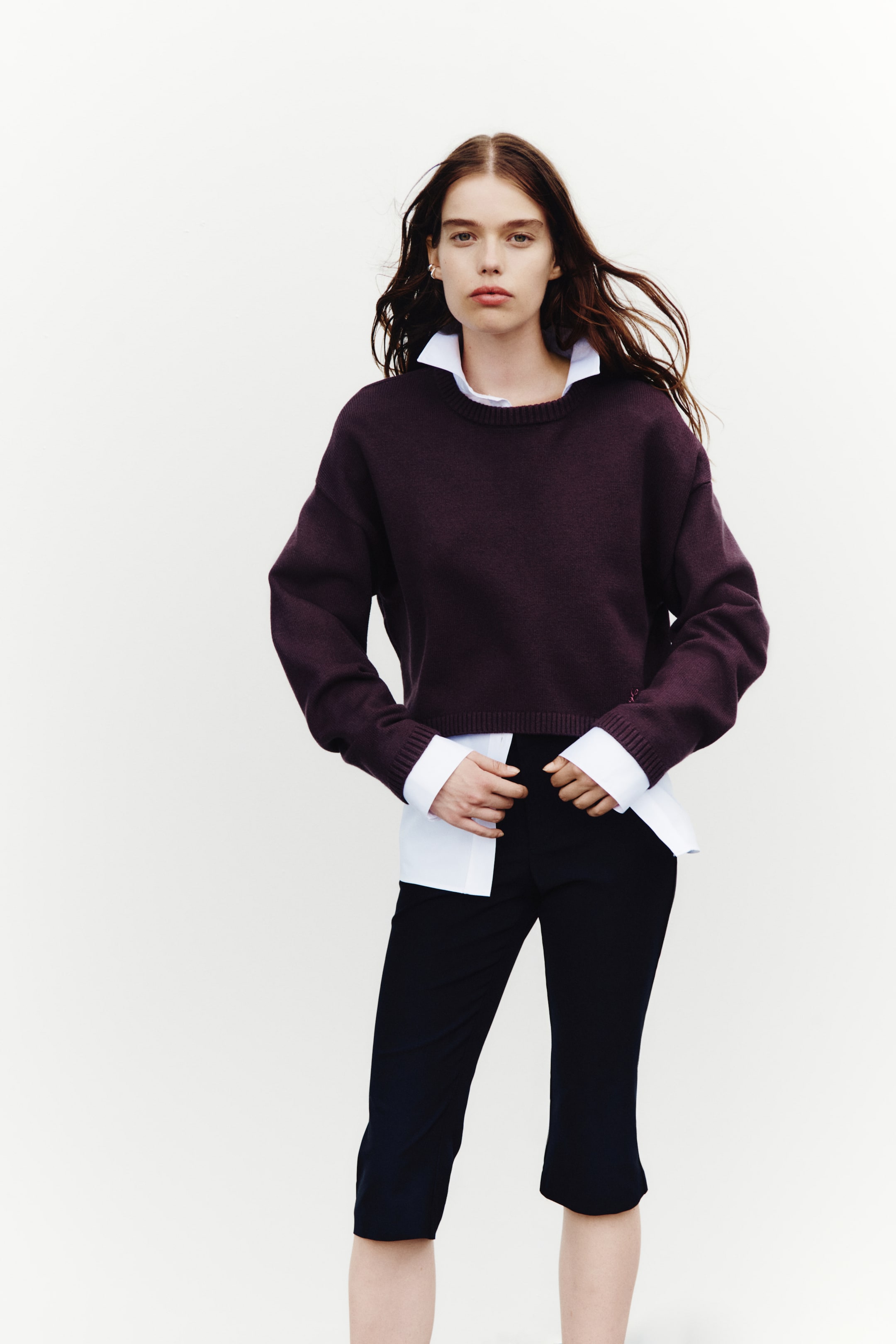 Loose-Fit Cotton-Blend Sweater