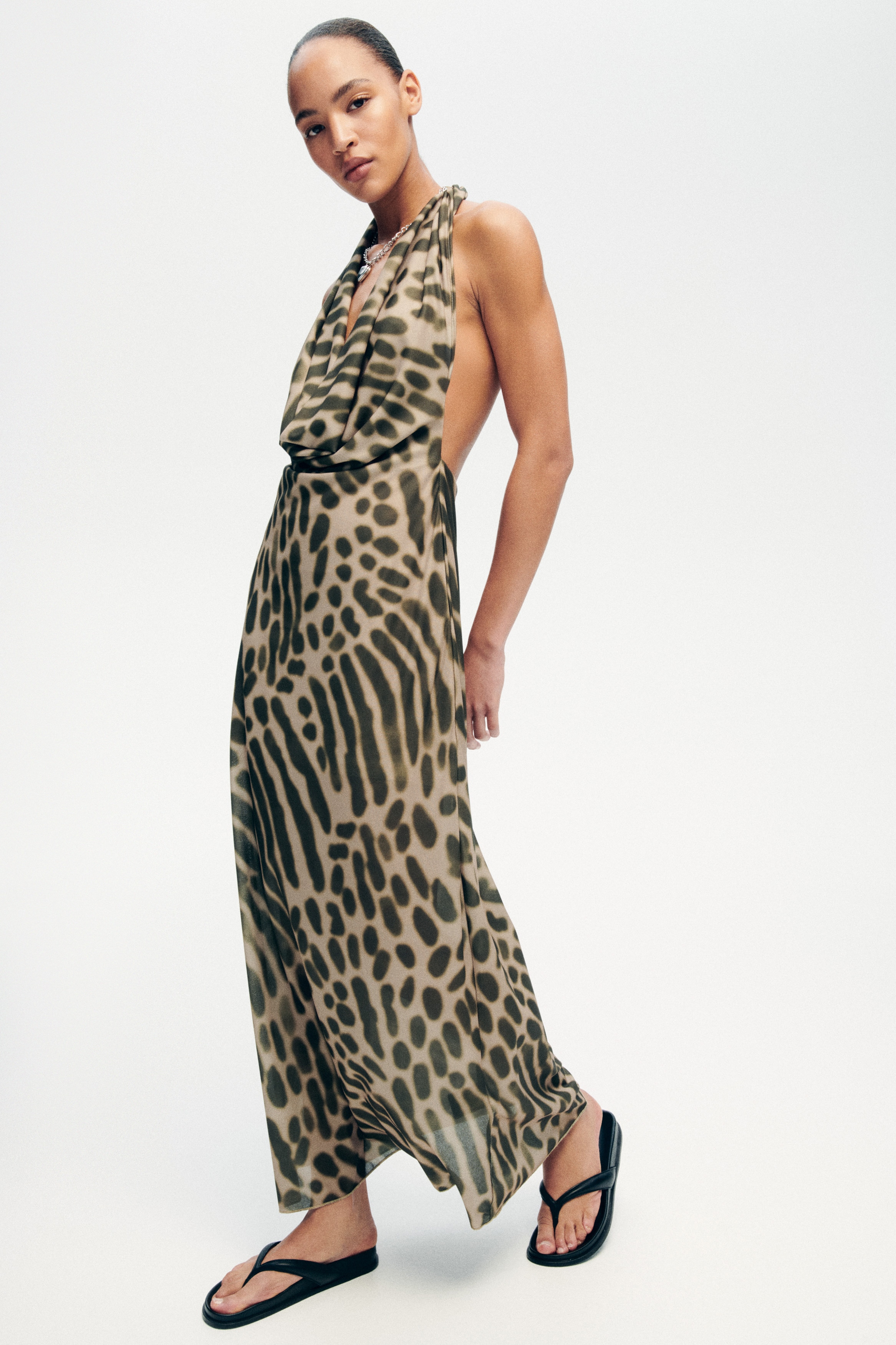 Green Maxi Dresses | Long, Floral, Satin & Tiered | H&M US