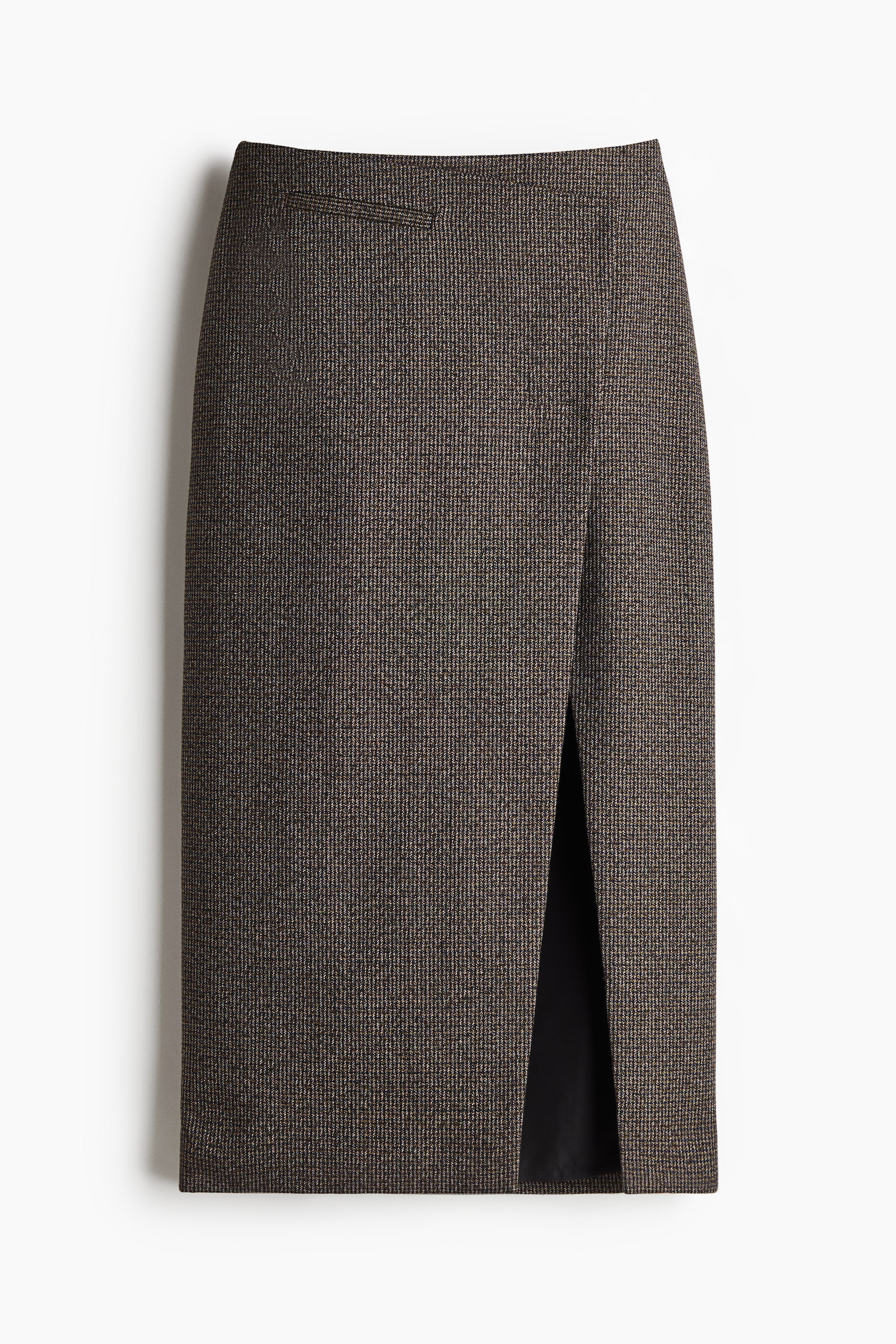 Pencil wrap skirt - Dark beige marl - 2